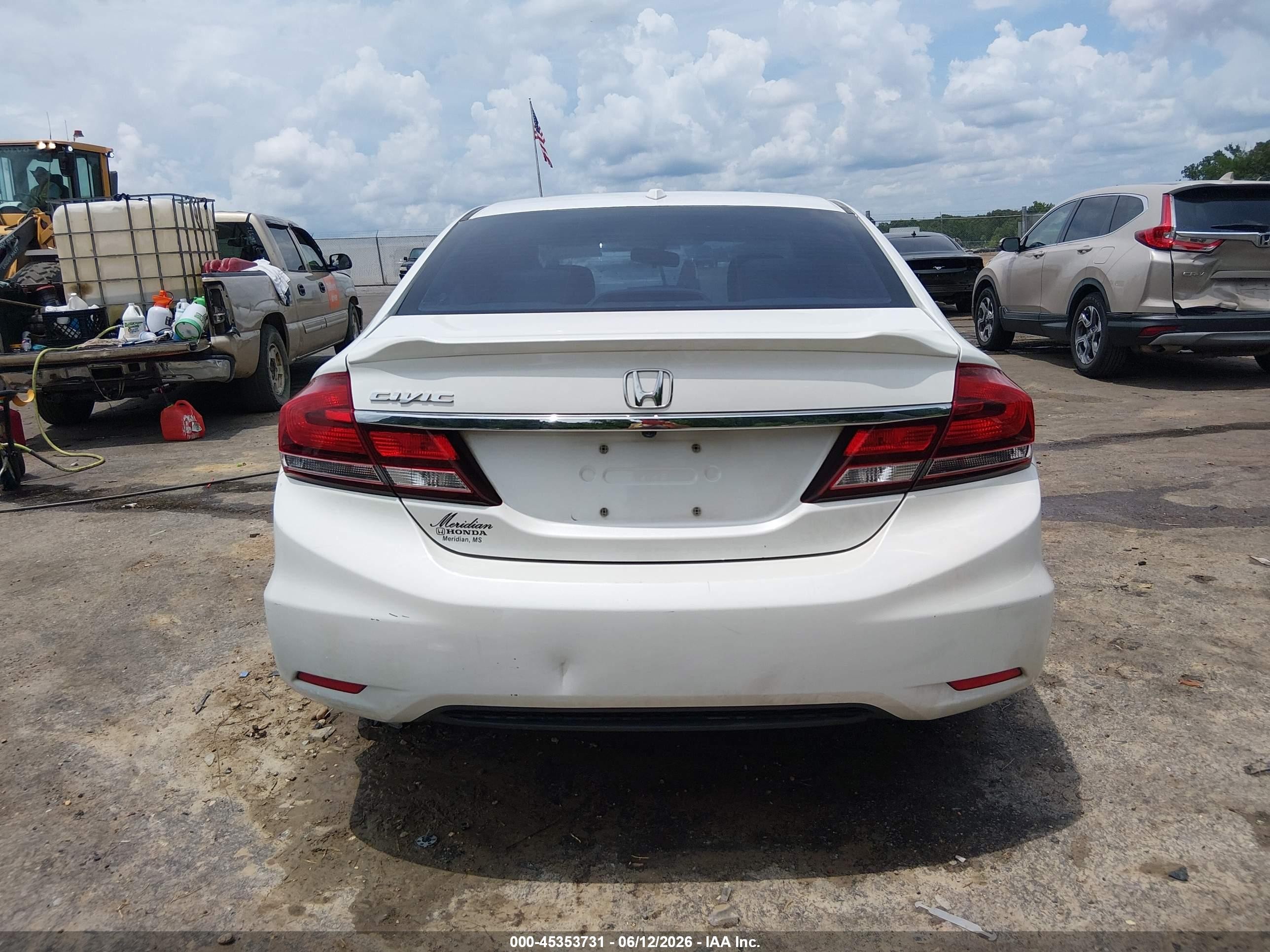 2013 Honda Civic Ex-l White vin: 19XFB2F95DE062836
