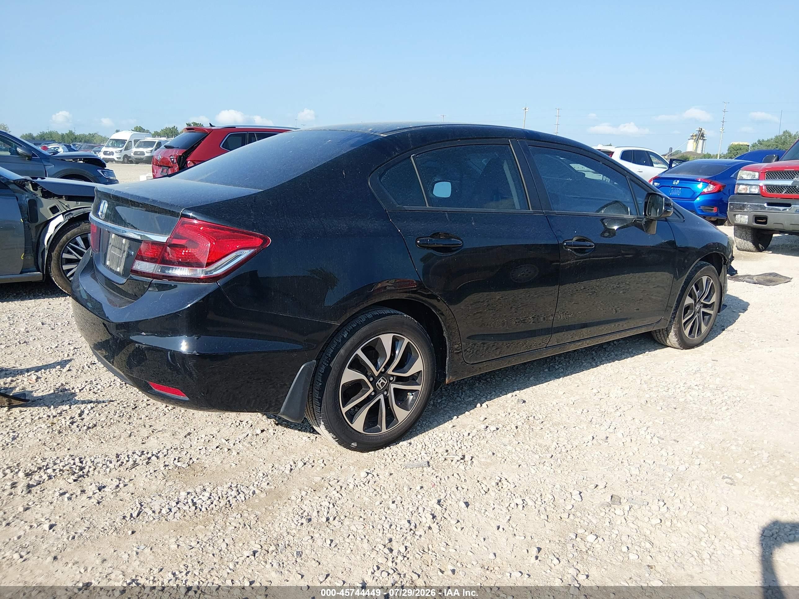 2013 Honda Civic Ex-l Black vin: 19XFB2F95DE240535