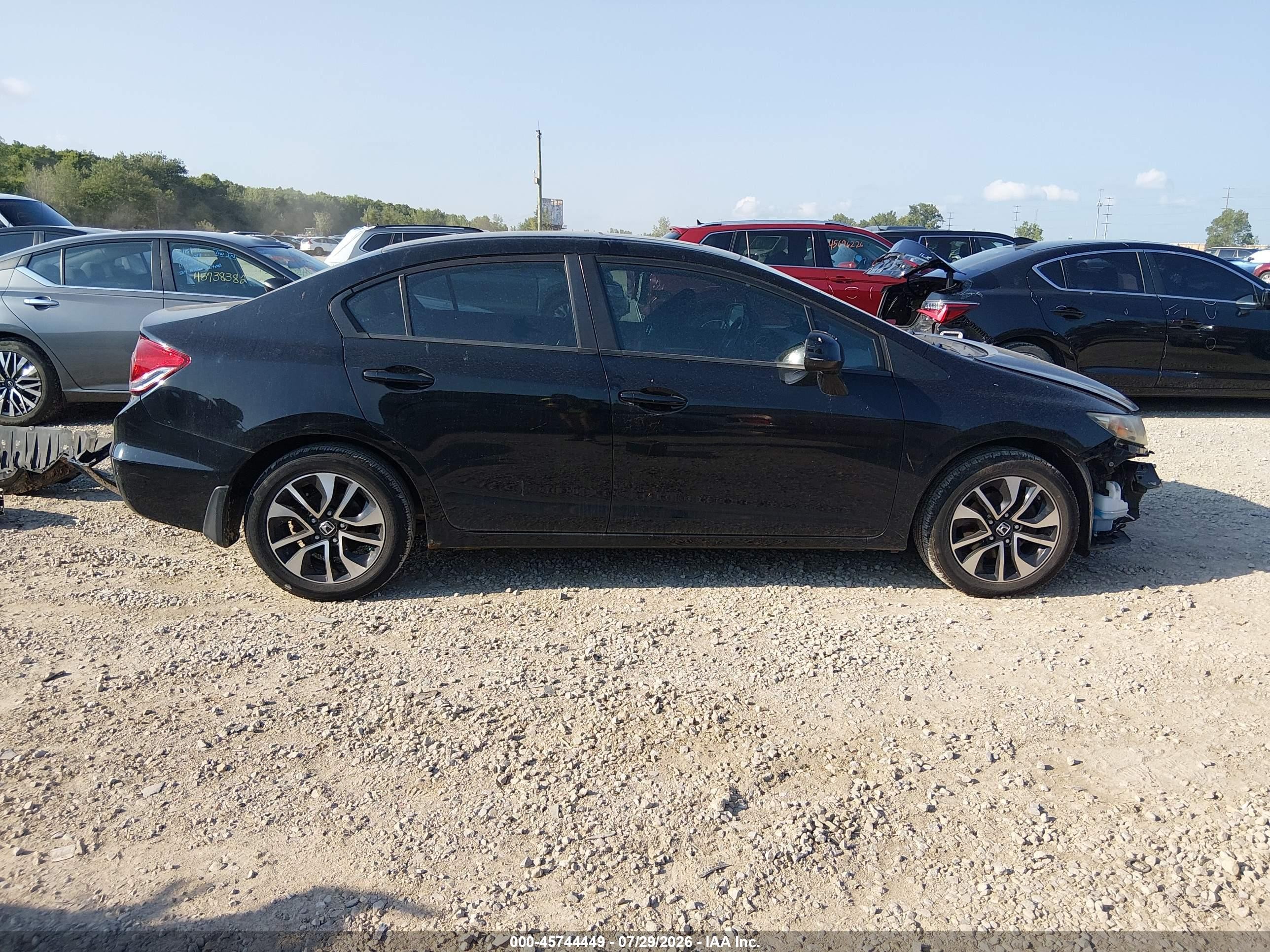 2013 Honda Civic Ex-l Black vin: 19XFB2F95DE240535