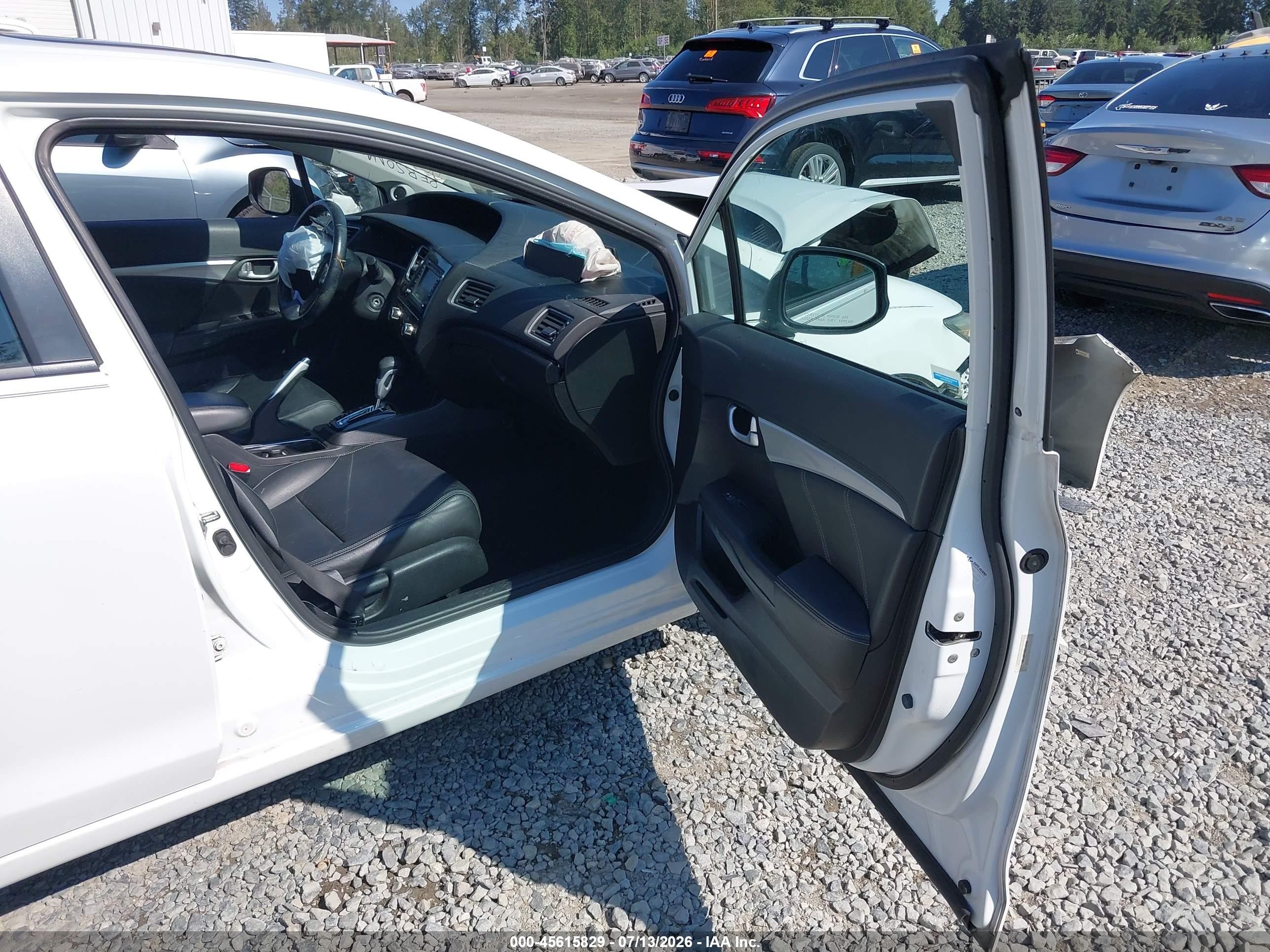 2013 Honda Civic Ex-l Белый vin: 19XFB2F95DE242494