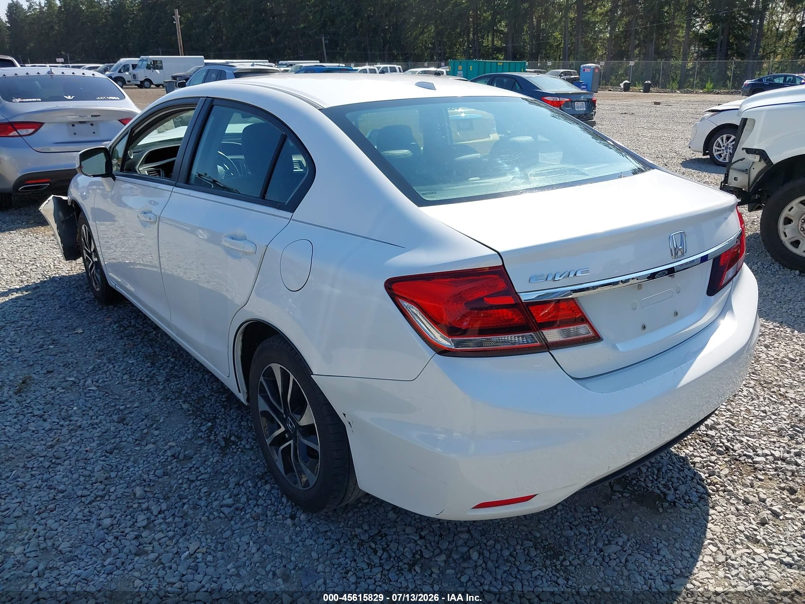 2013 Honda Civic Ex-l Белый vin: 19XFB2F95DE242494