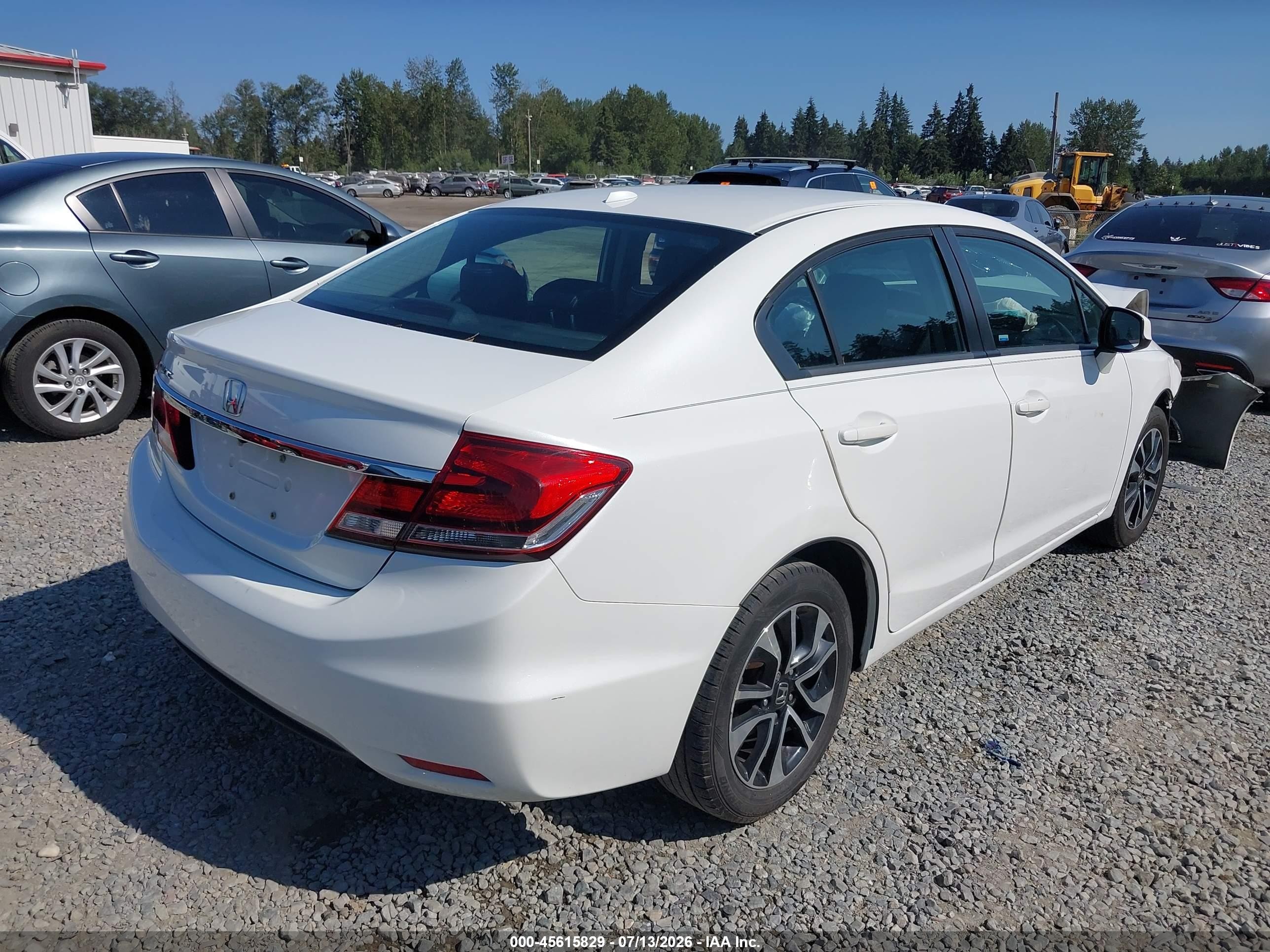 2013 Honda Civic Ex-l Белый vin: 19XFB2F95DE242494