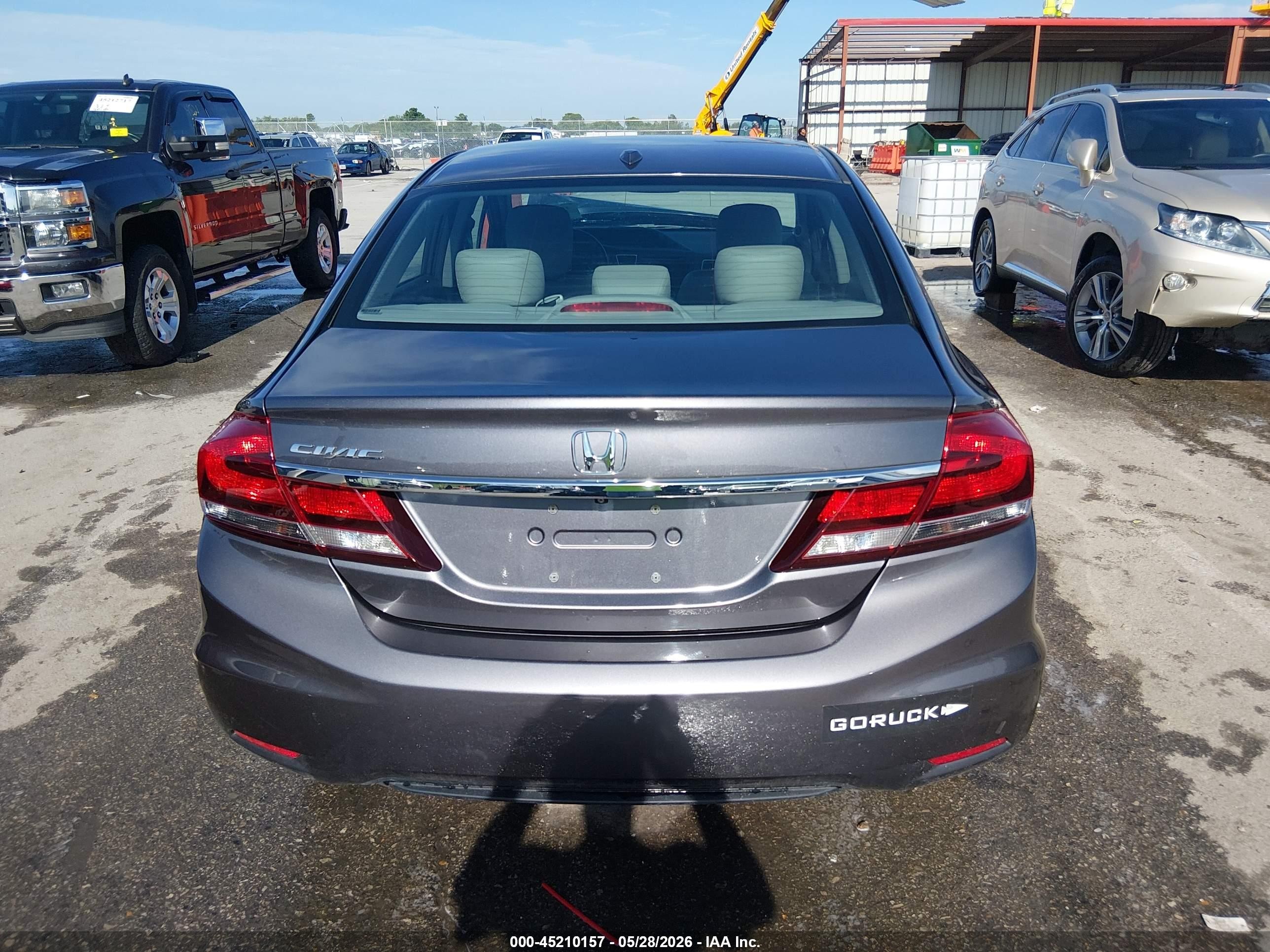 2014 Honda Civic Ex-l Gray vin: 19XFB2F95EE003951