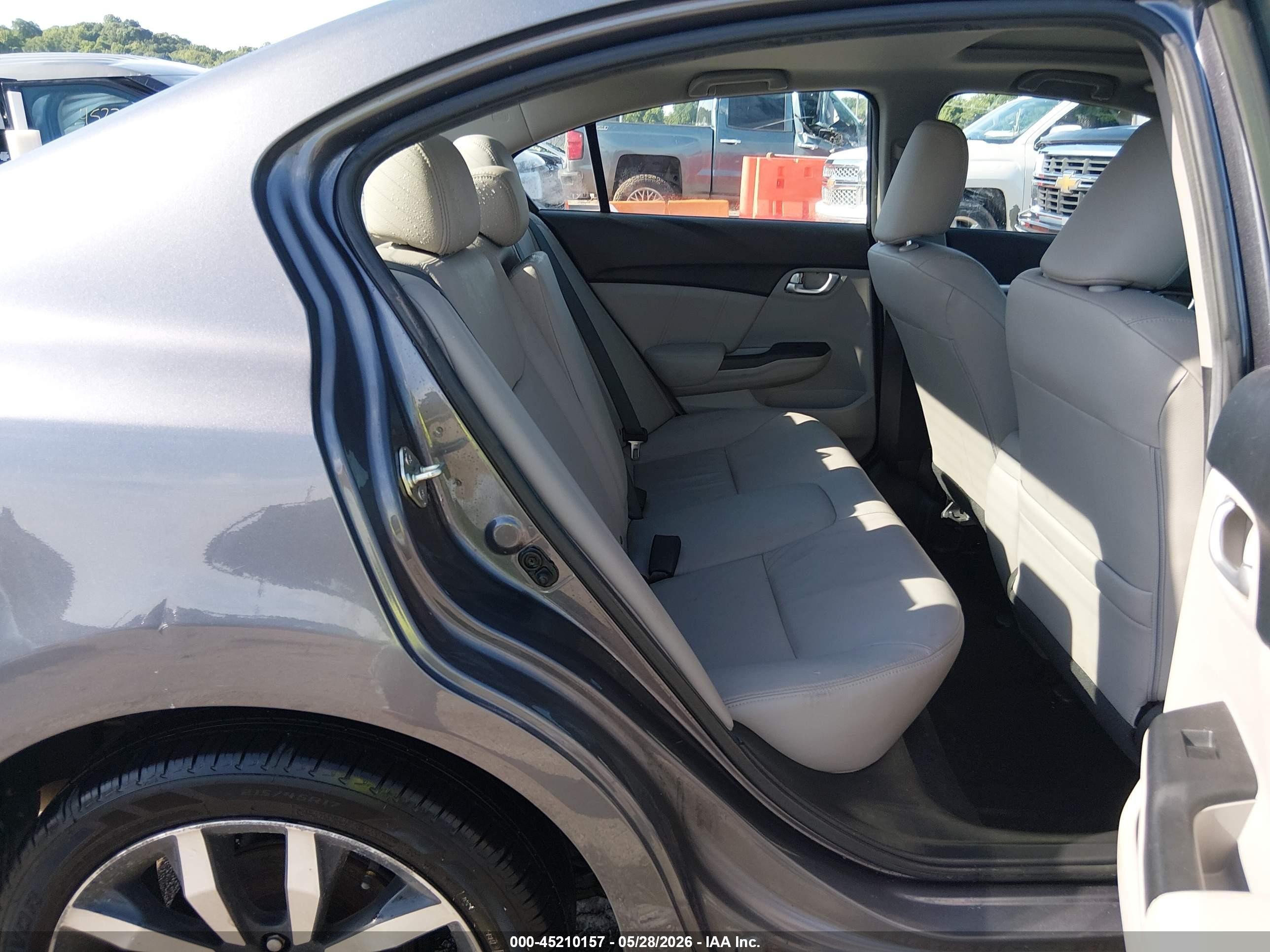 2014 Honda Civic Ex-l Gray vin: 19XFB2F95EE003951
