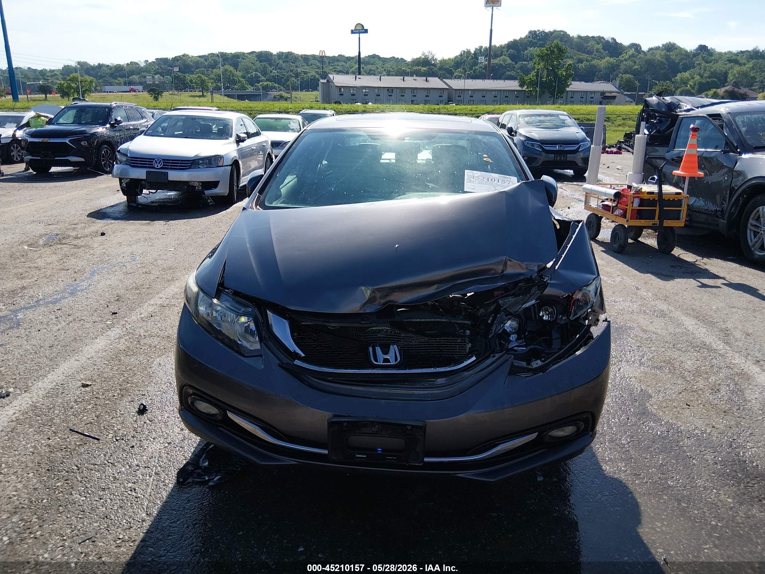2014 Honda Civic Ex-l Gray vin: 19XFB2F95EE003951