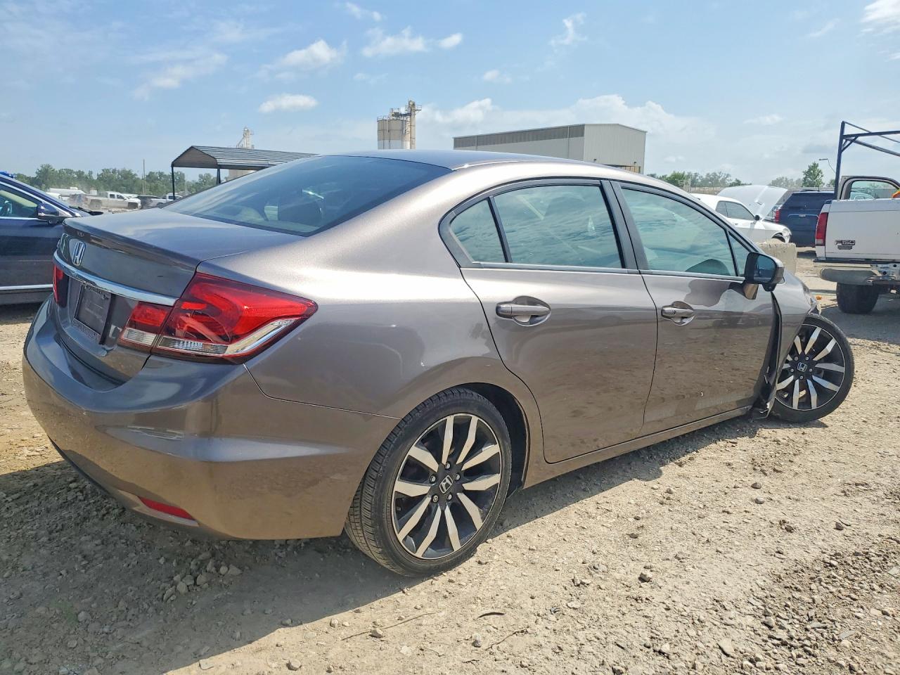2014 Honda Civic Exl Gray vin: 19XFB2F95EE038103