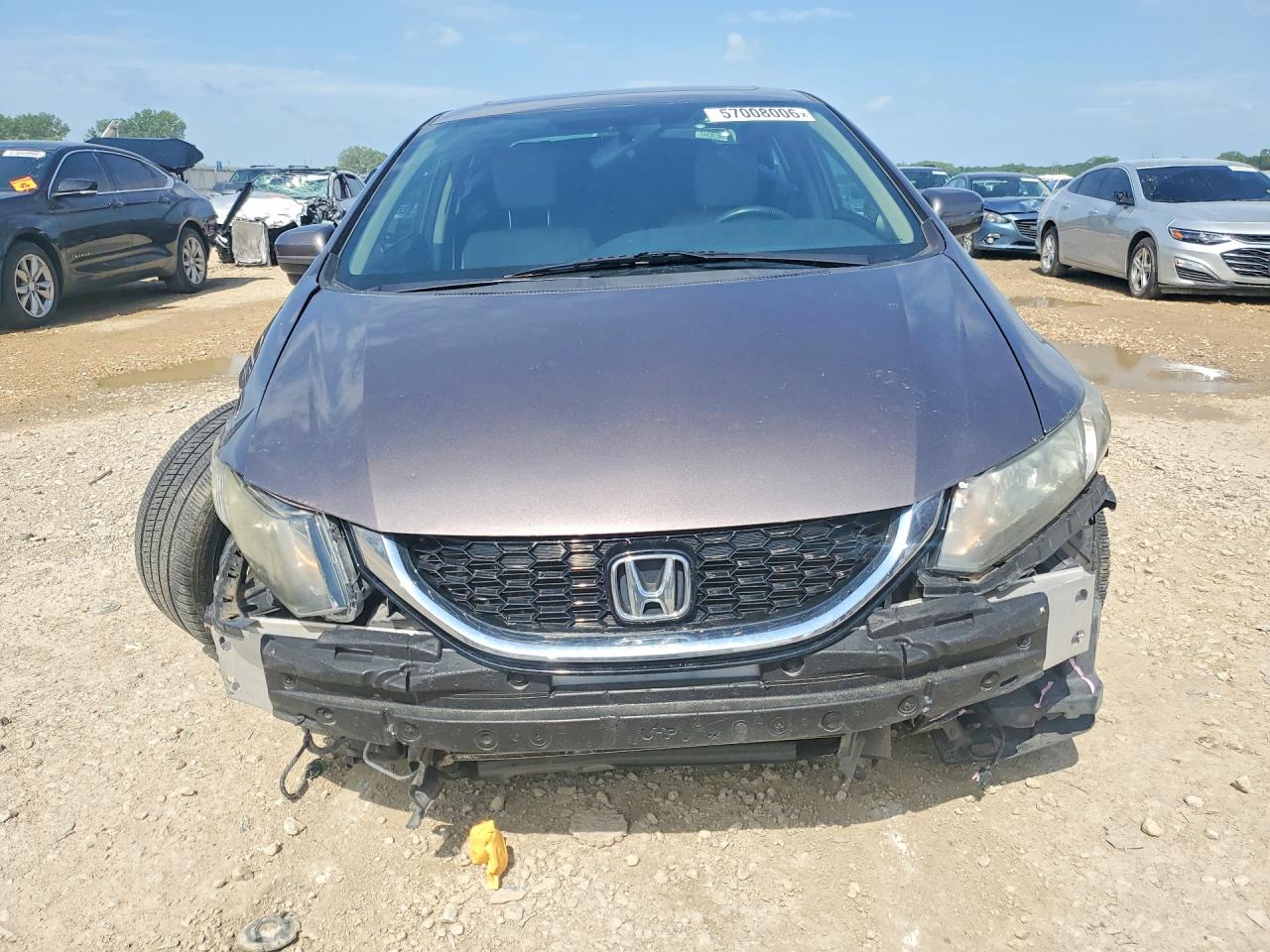 2014 Honda Civic Exl Gray vin: 19XFB2F95EE038103