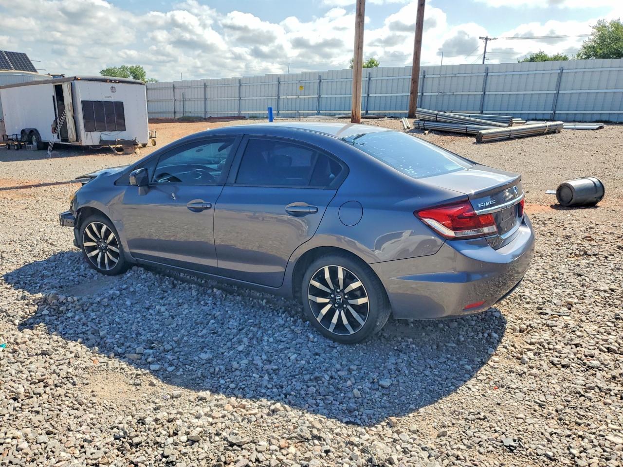 2014 Honda Civic Exl Gray vin: 19XFB2F95EE045682