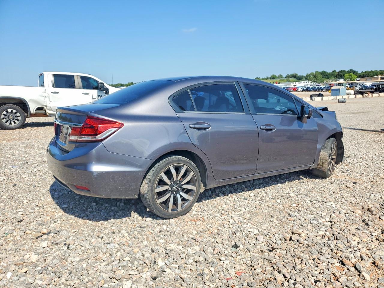 2014 Honda Civic Exl Gray vin: 19XFB2F95EE045682