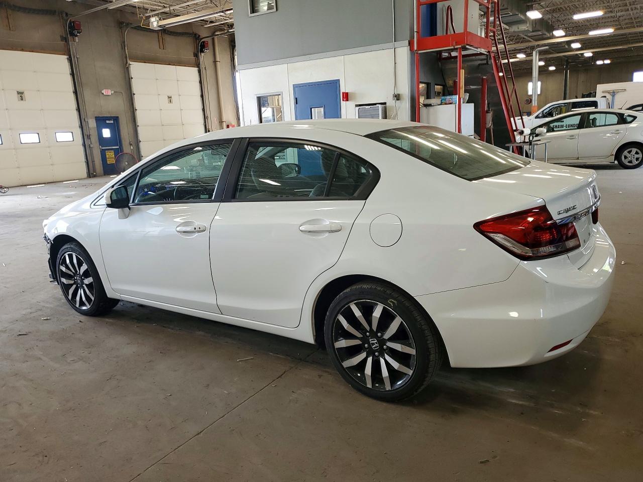 2014 Honda Civic Exl White vin: 19XFB2F95EE065446