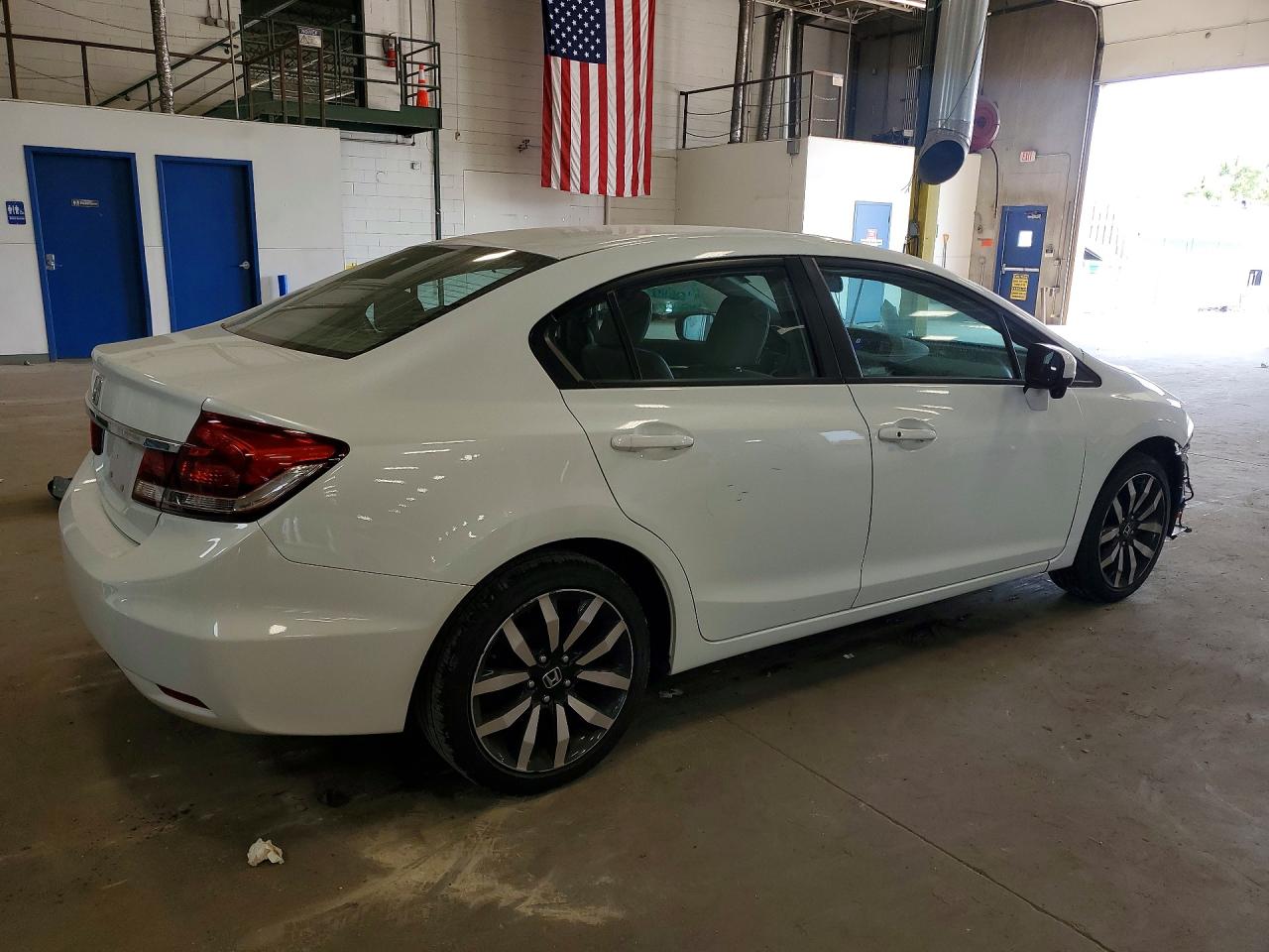 2014 Honda Civic Exl White vin: 19XFB2F95EE065446