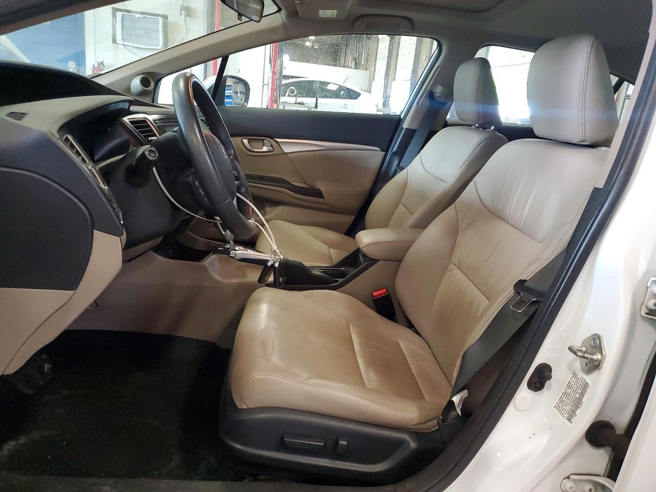2014 Honda Civic Exl White vin: 19XFB2F95EE065446
