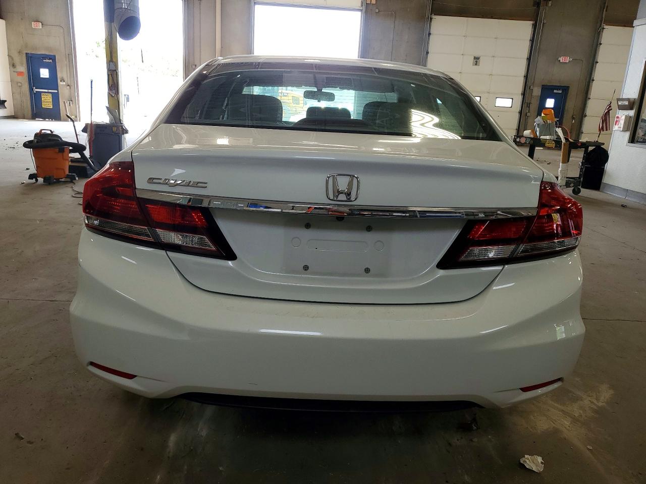 2014 Honda Civic Exl White vin: 19XFB2F95EE065446