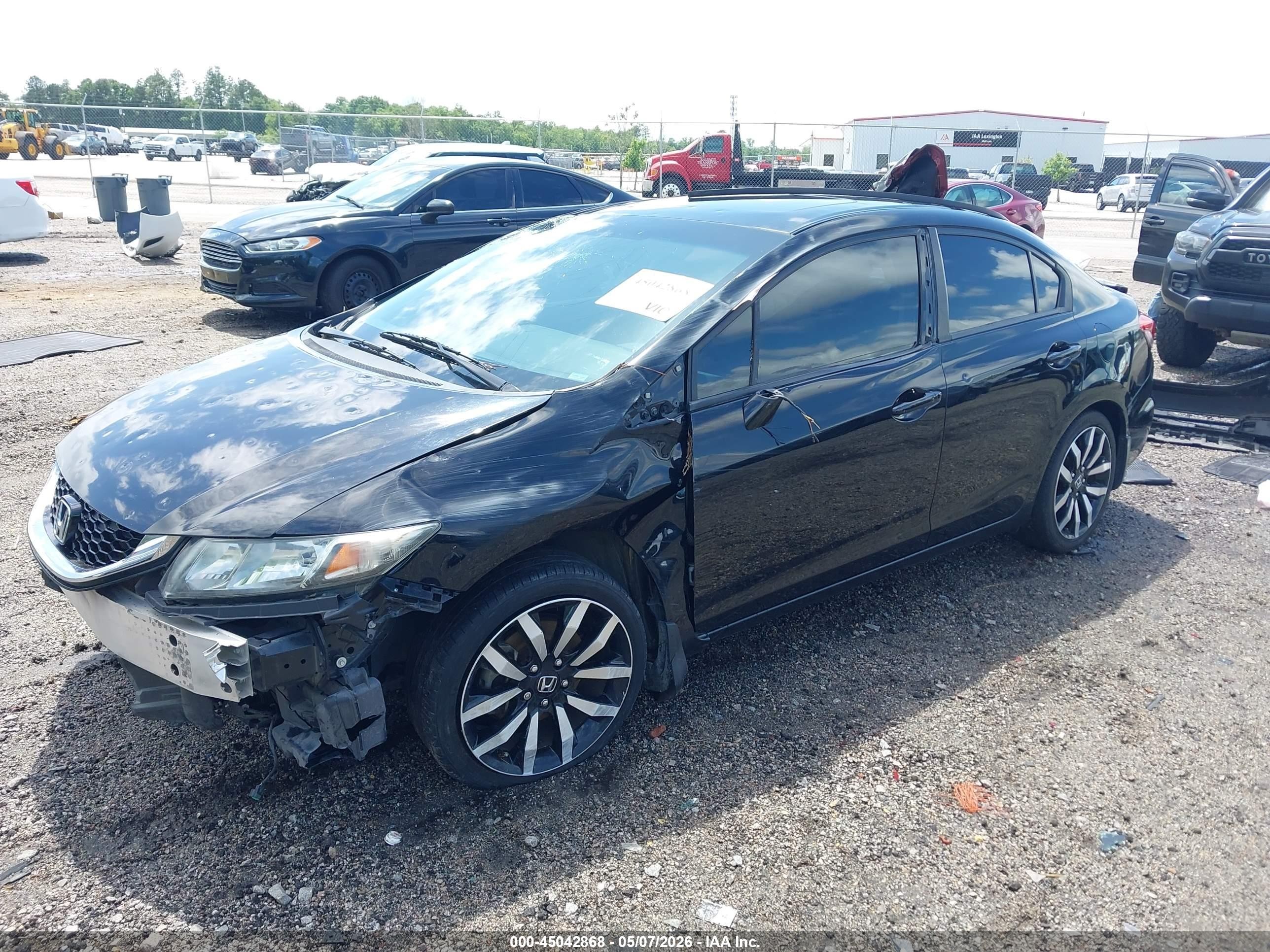 2014 Honda Civic Ex-l Черный vin: 19XFB2F95EE071585