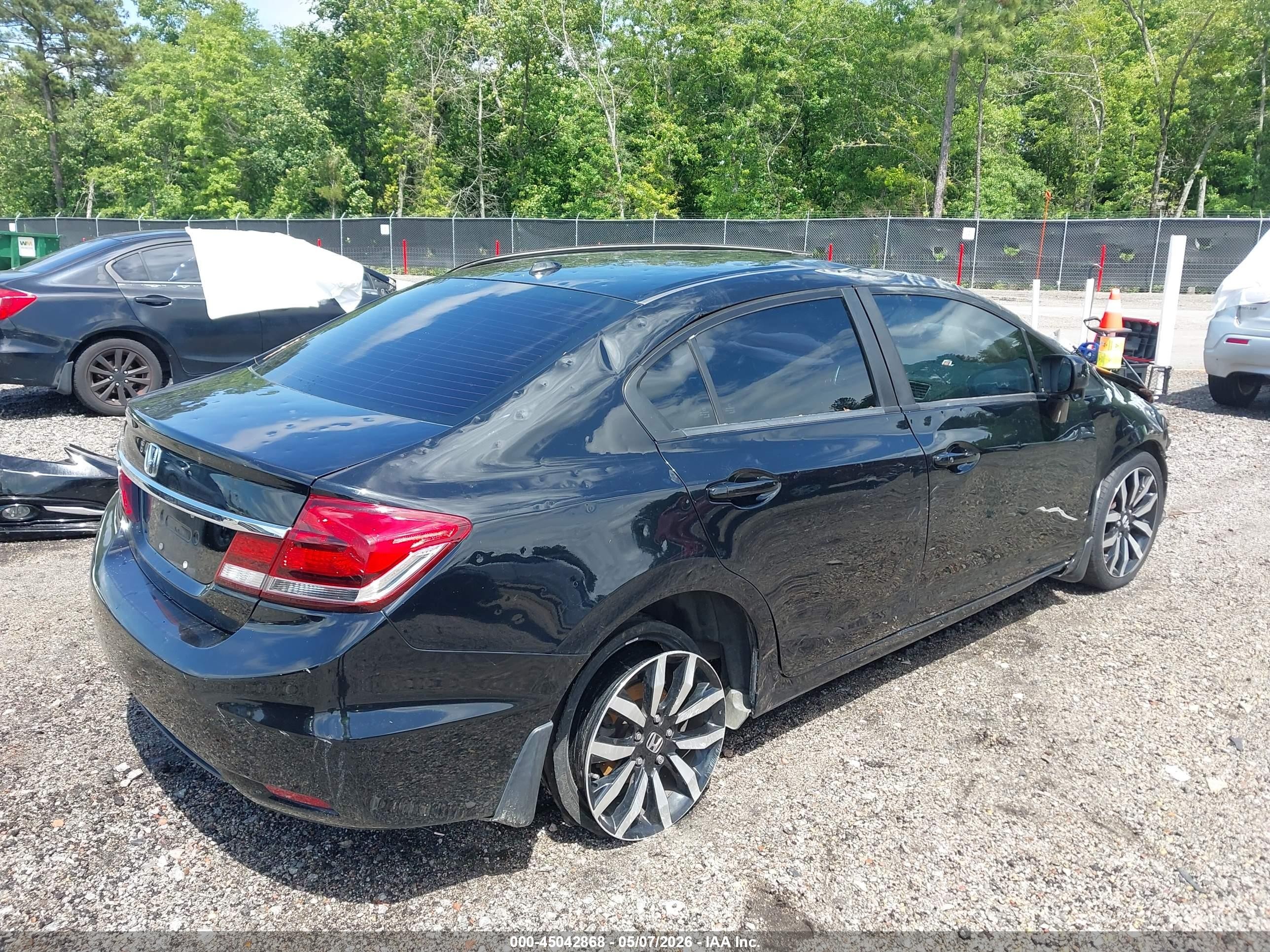 2014 Honda Civic Ex-l Черный vin: 19XFB2F95EE071585