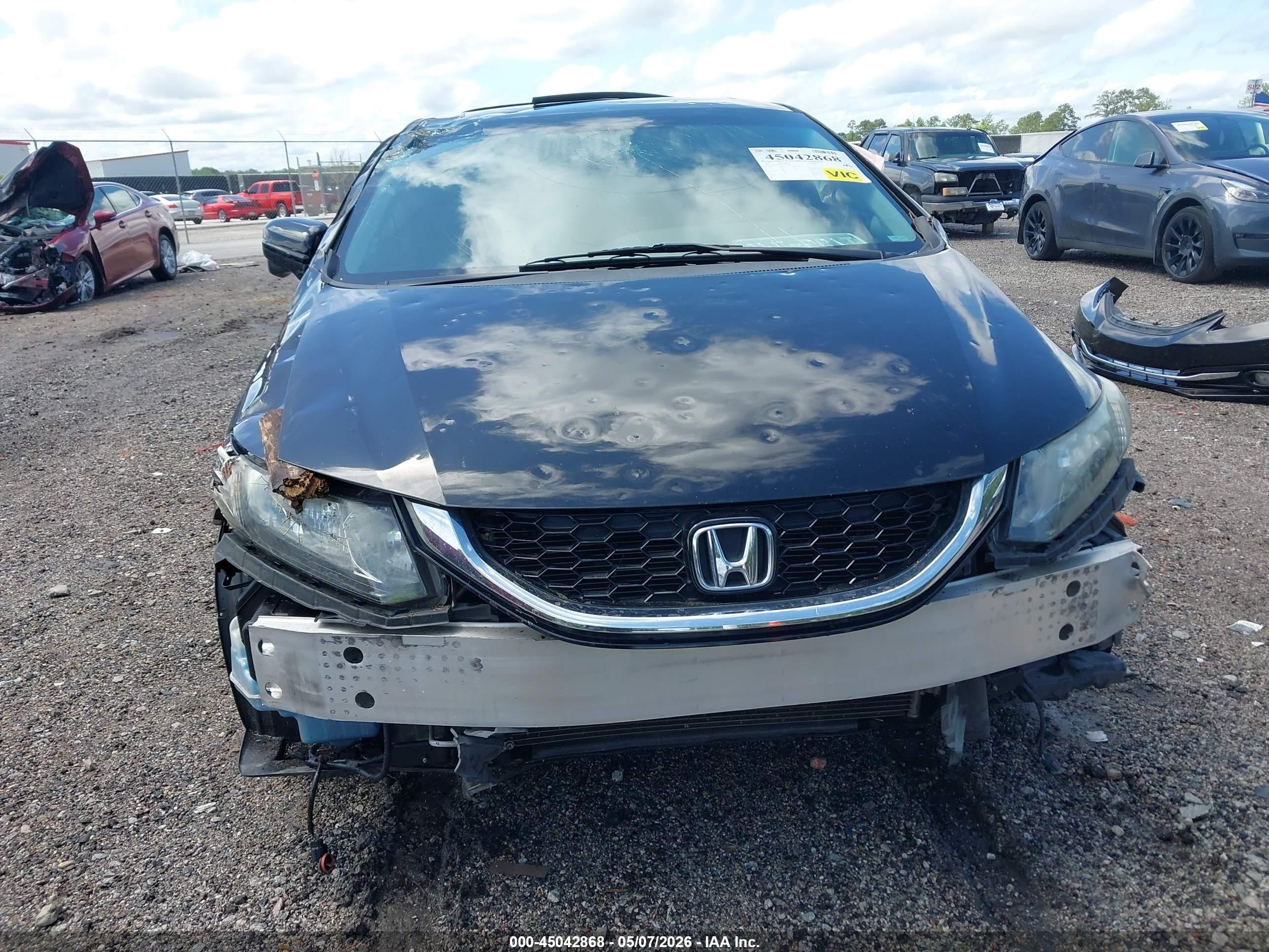 2014 Honda Civic Ex-l Черный vin: 19XFB2F95EE071585
