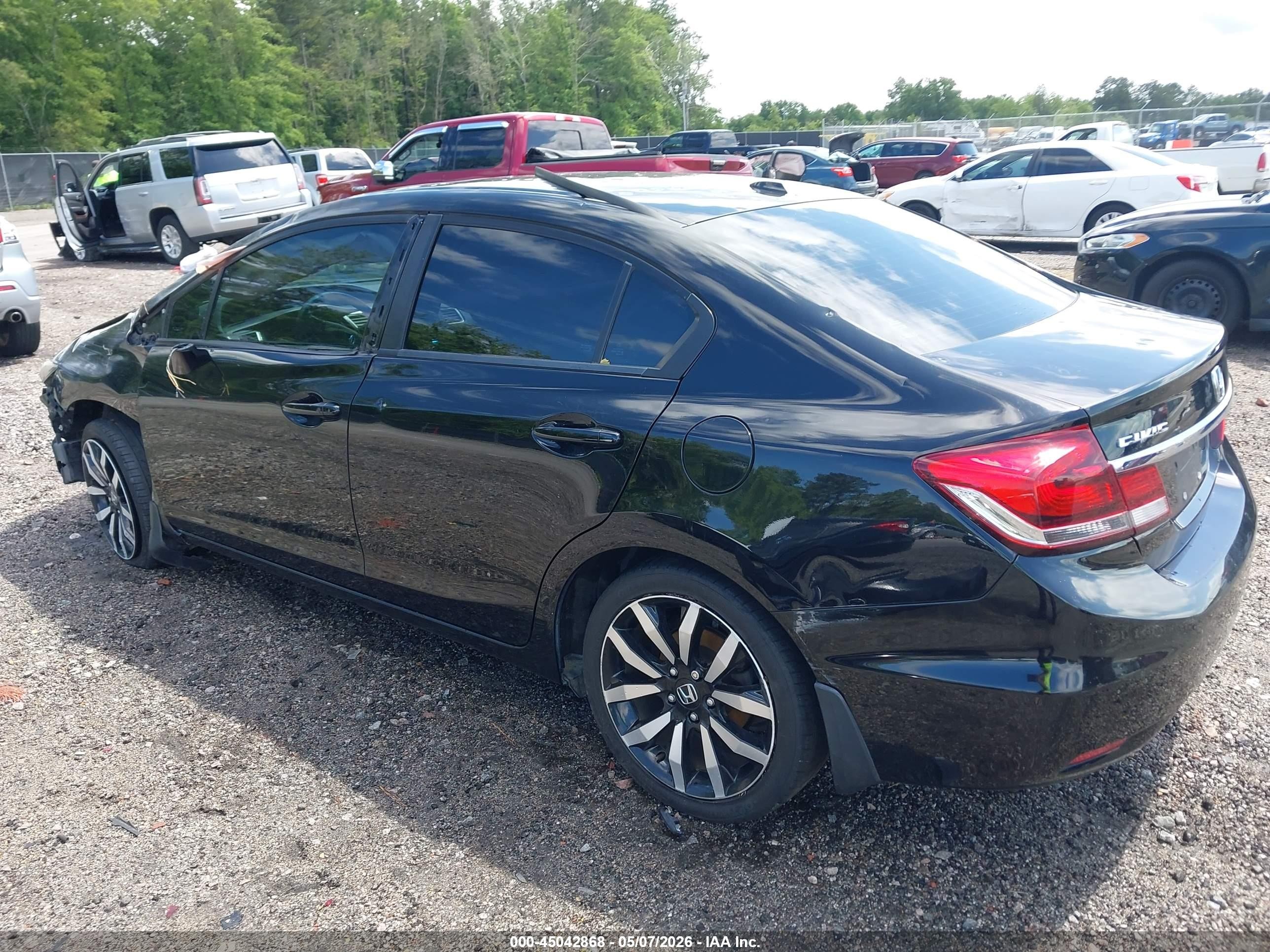 2014 Honda Civic Ex-l Черный vin: 19XFB2F95EE071585
