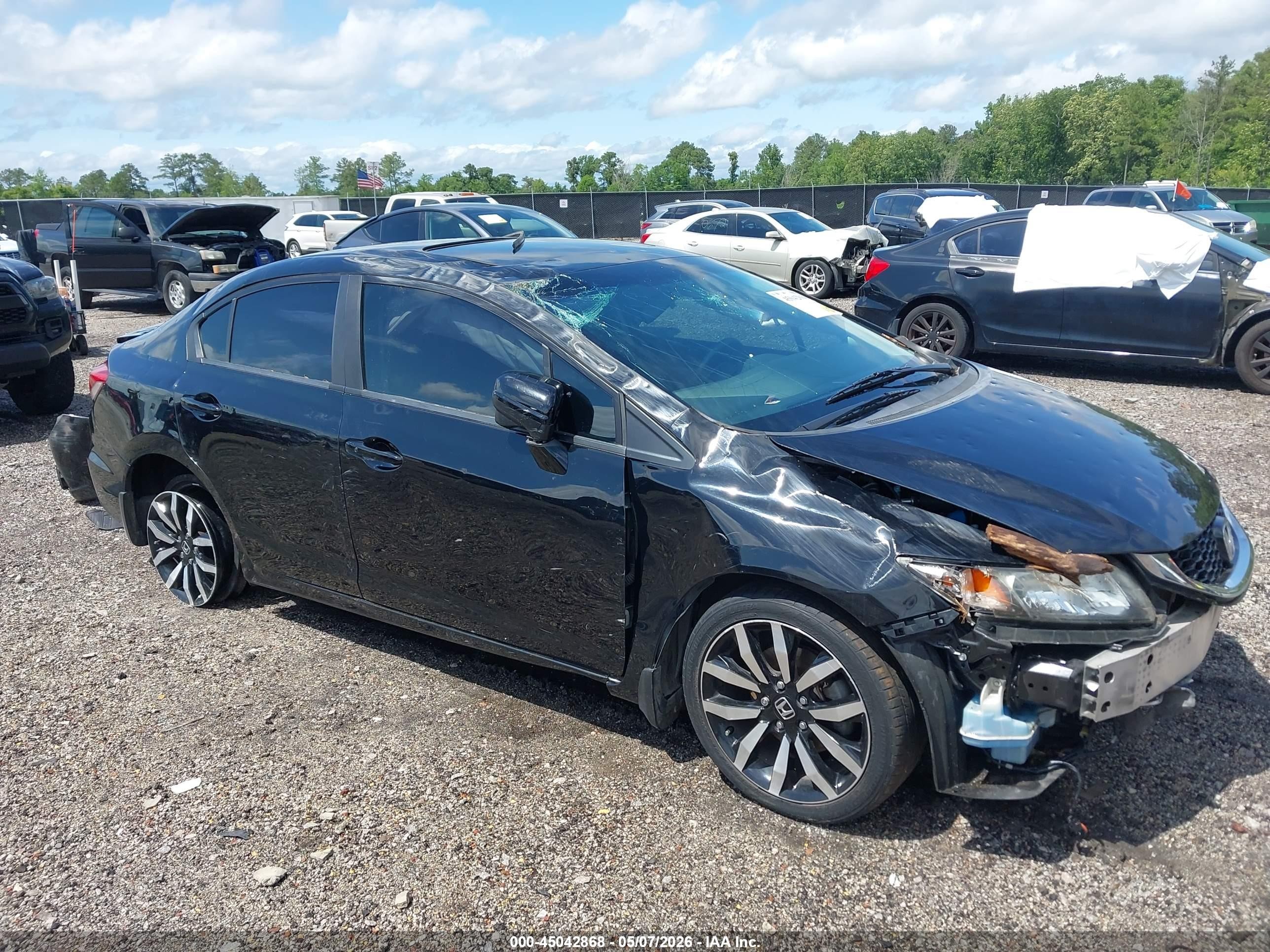 2014 Honda Civic Ex-l Черный vin: 19XFB2F95EE071585