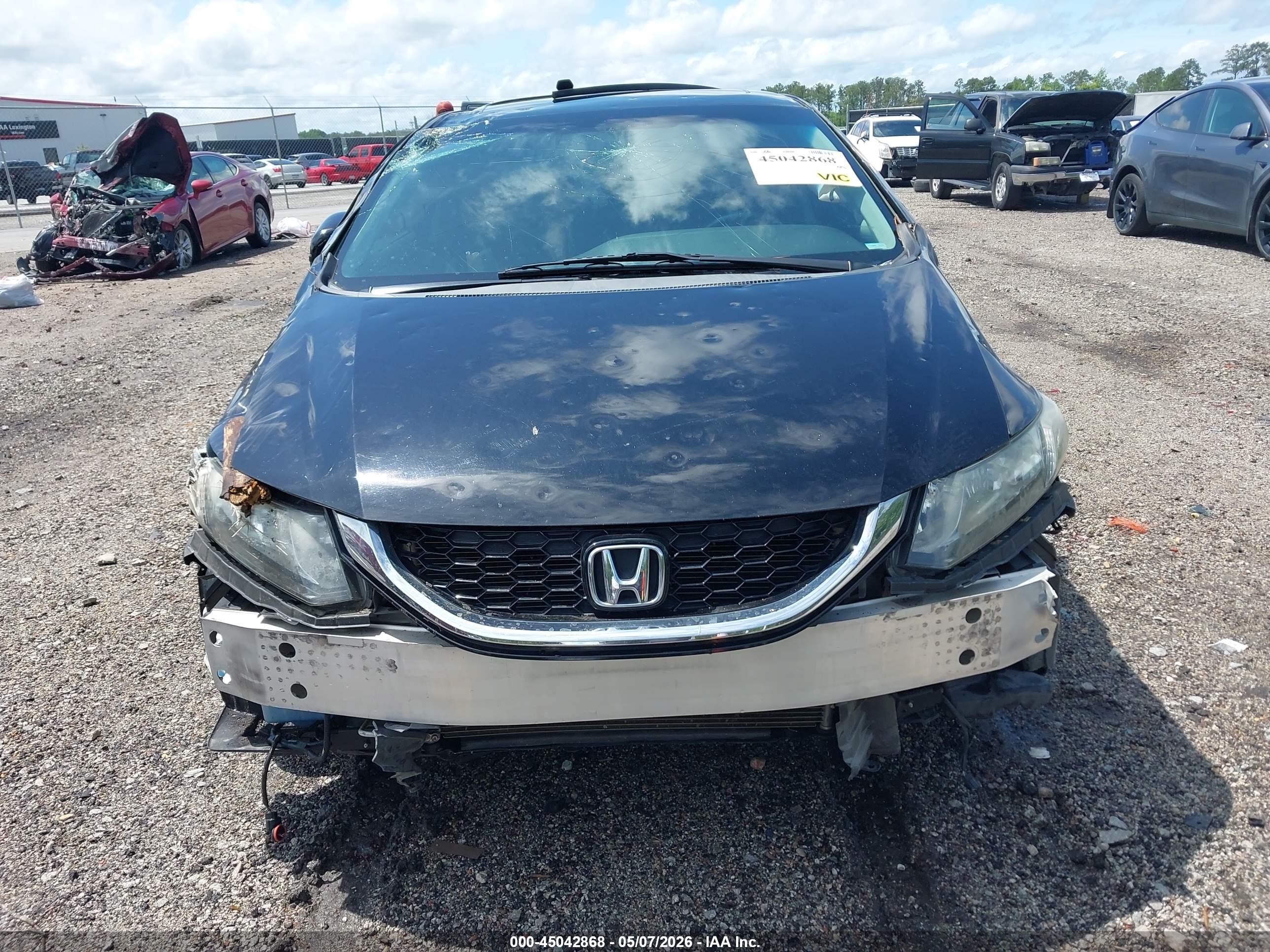 2014 Honda Civic Ex-l Черный vin: 19XFB2F95EE071585