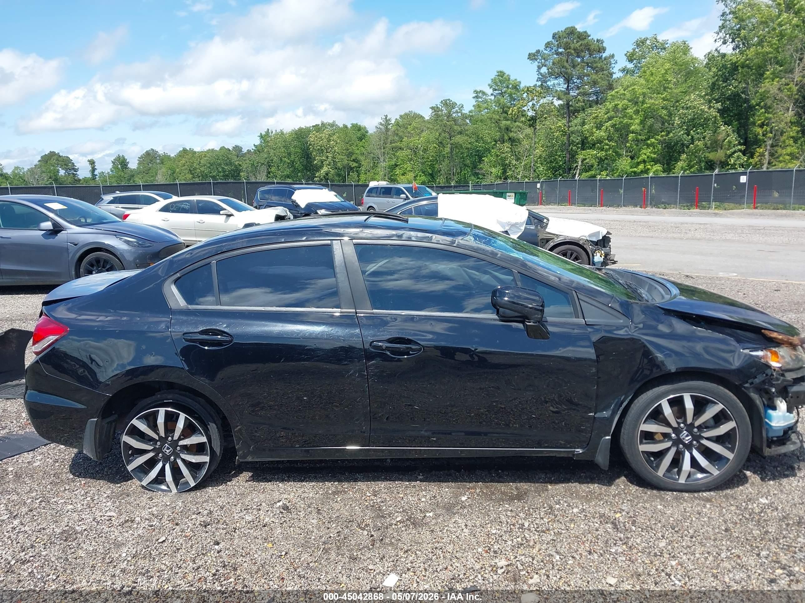 2014 Honda Civic Ex-l Черный vin: 19XFB2F95EE071585