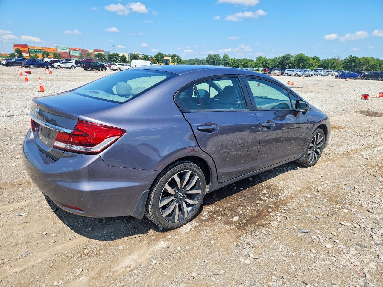 2014 Honda Civic Exl Gray vin: 19XFB2F95EE082327