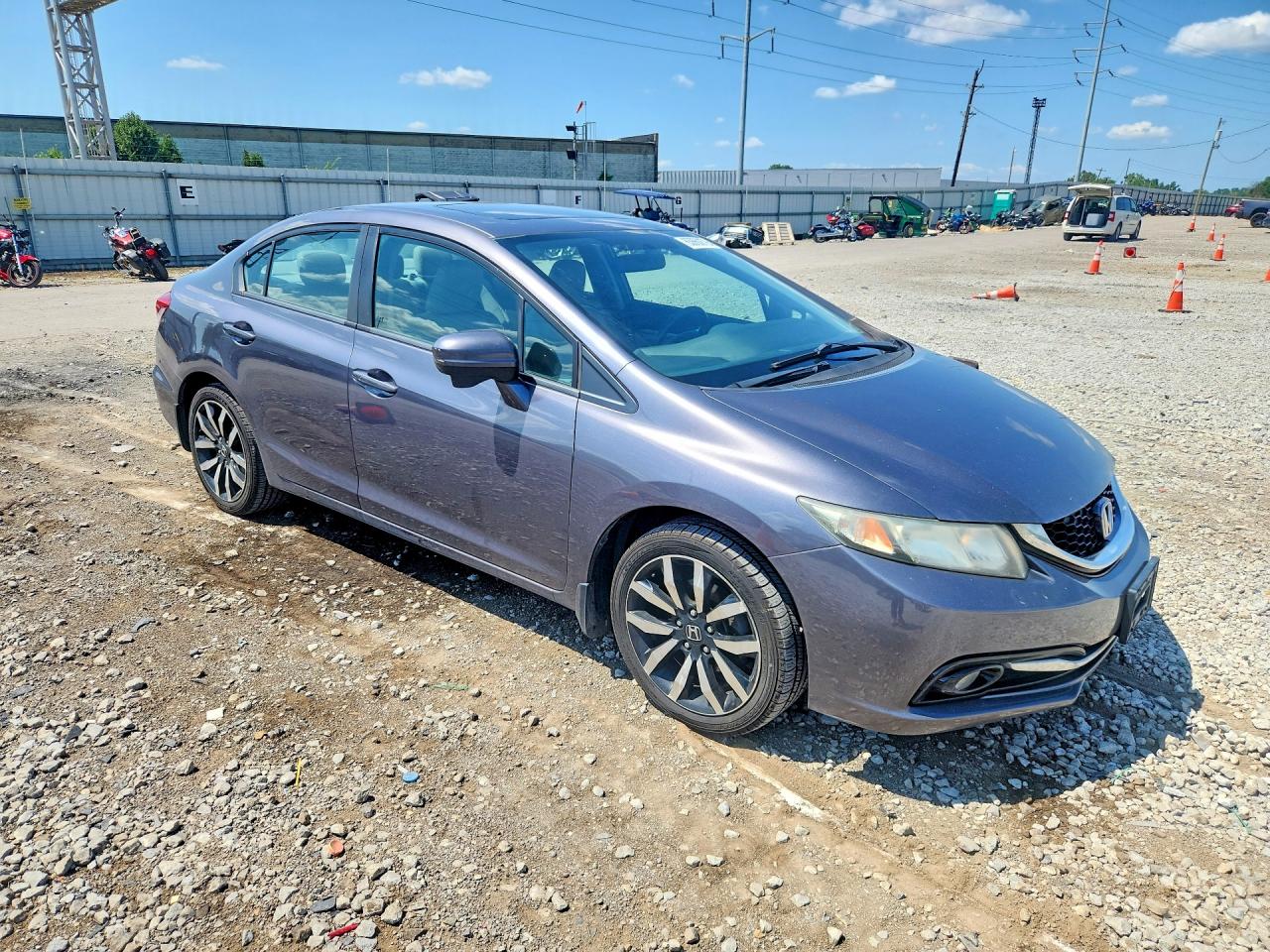 2014 Honda Civic Exl Gray vin: 19XFB2F95EE082327
