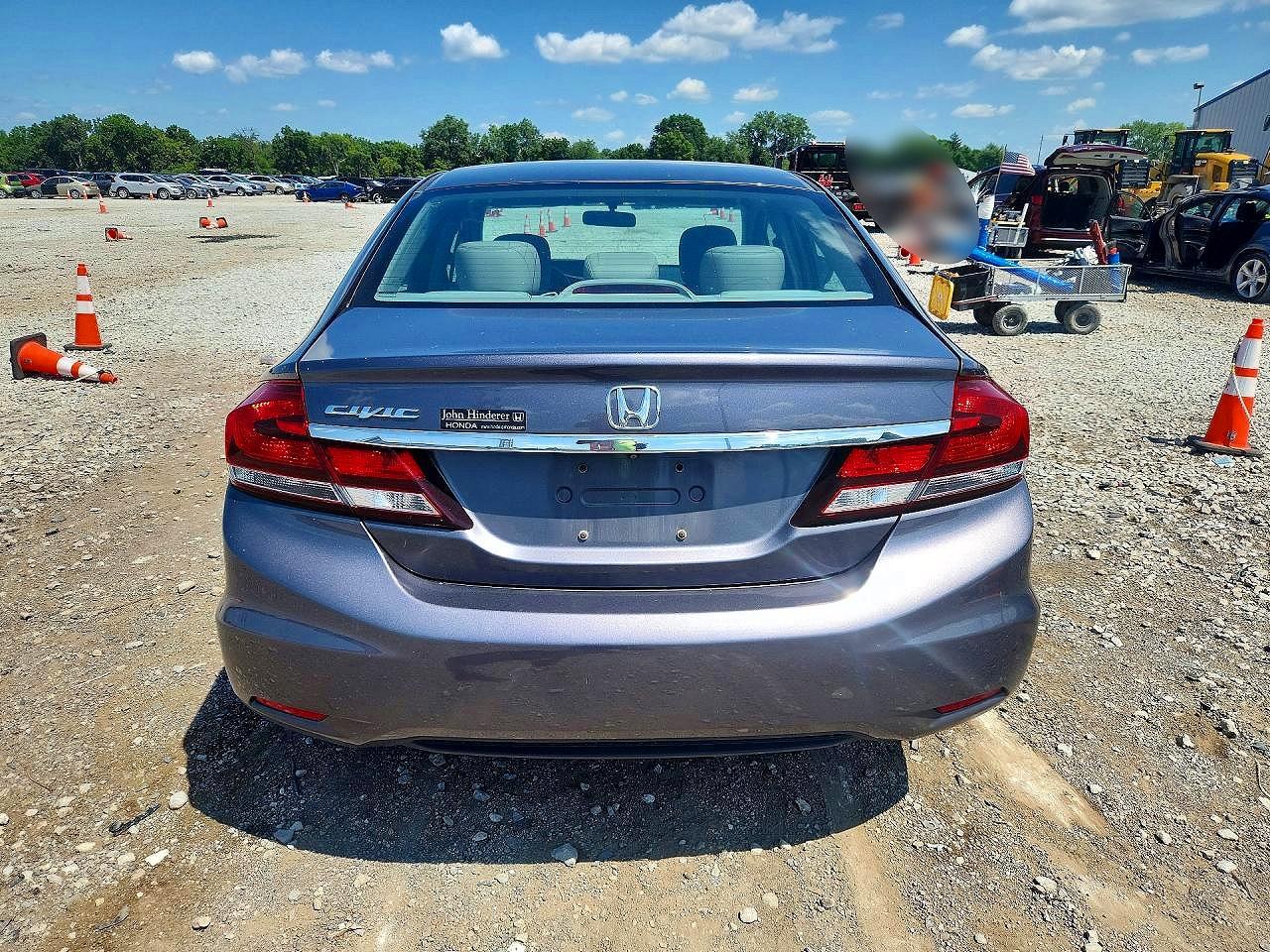 2014 Honda Civic Exl Gray vin: 19XFB2F95EE082327
