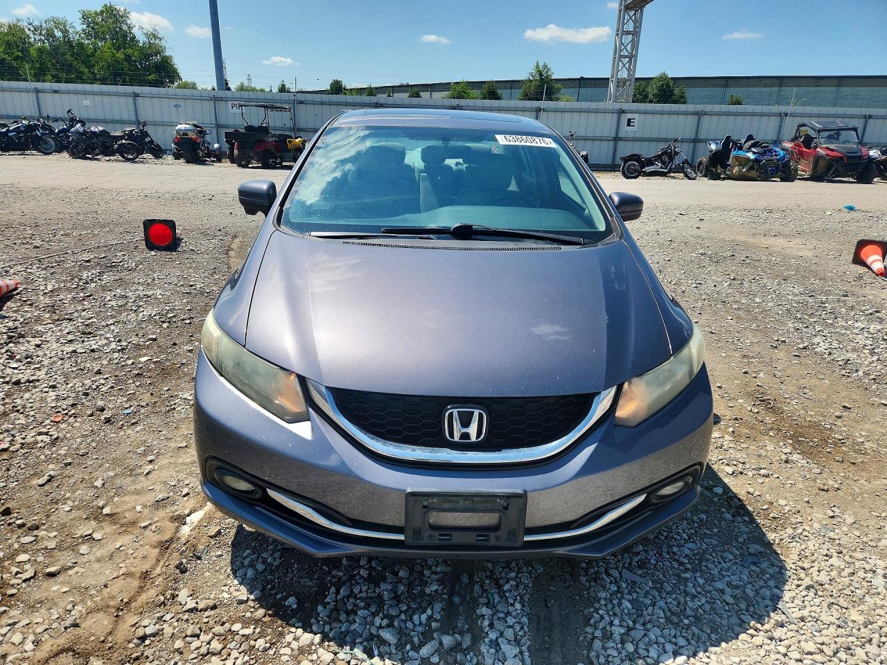 2014 Honda Civic Exl Gray vin: 19XFB2F95EE082327