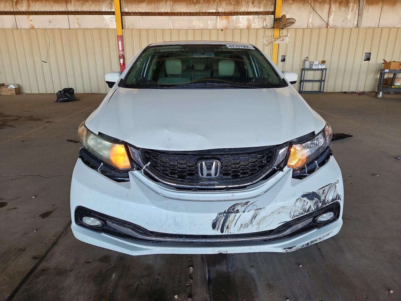 2014 Honda Civic Exl White vin: 19XFB2F95EE204233