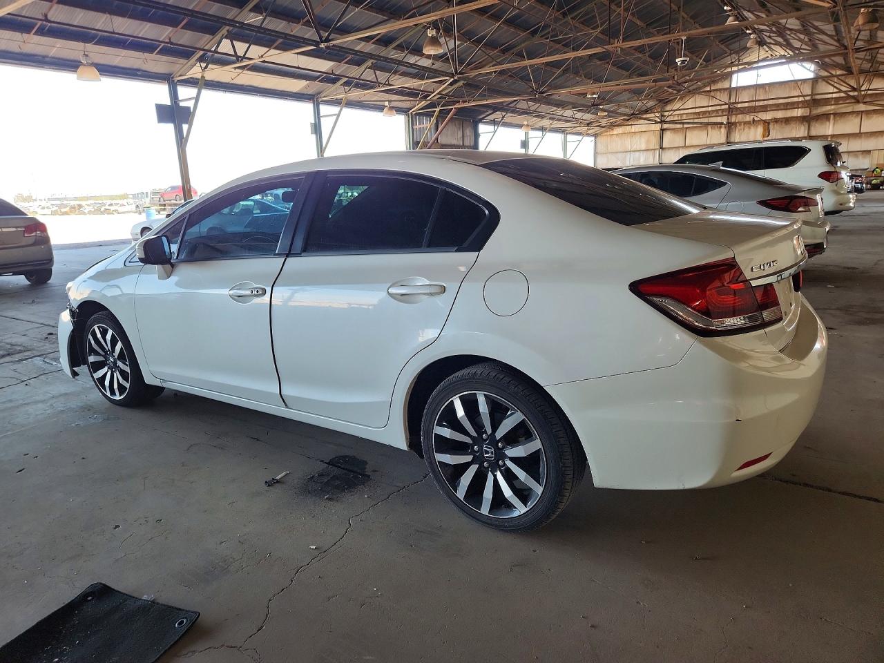 2014 Honda Civic Exl White vin: 19XFB2F95EE204233