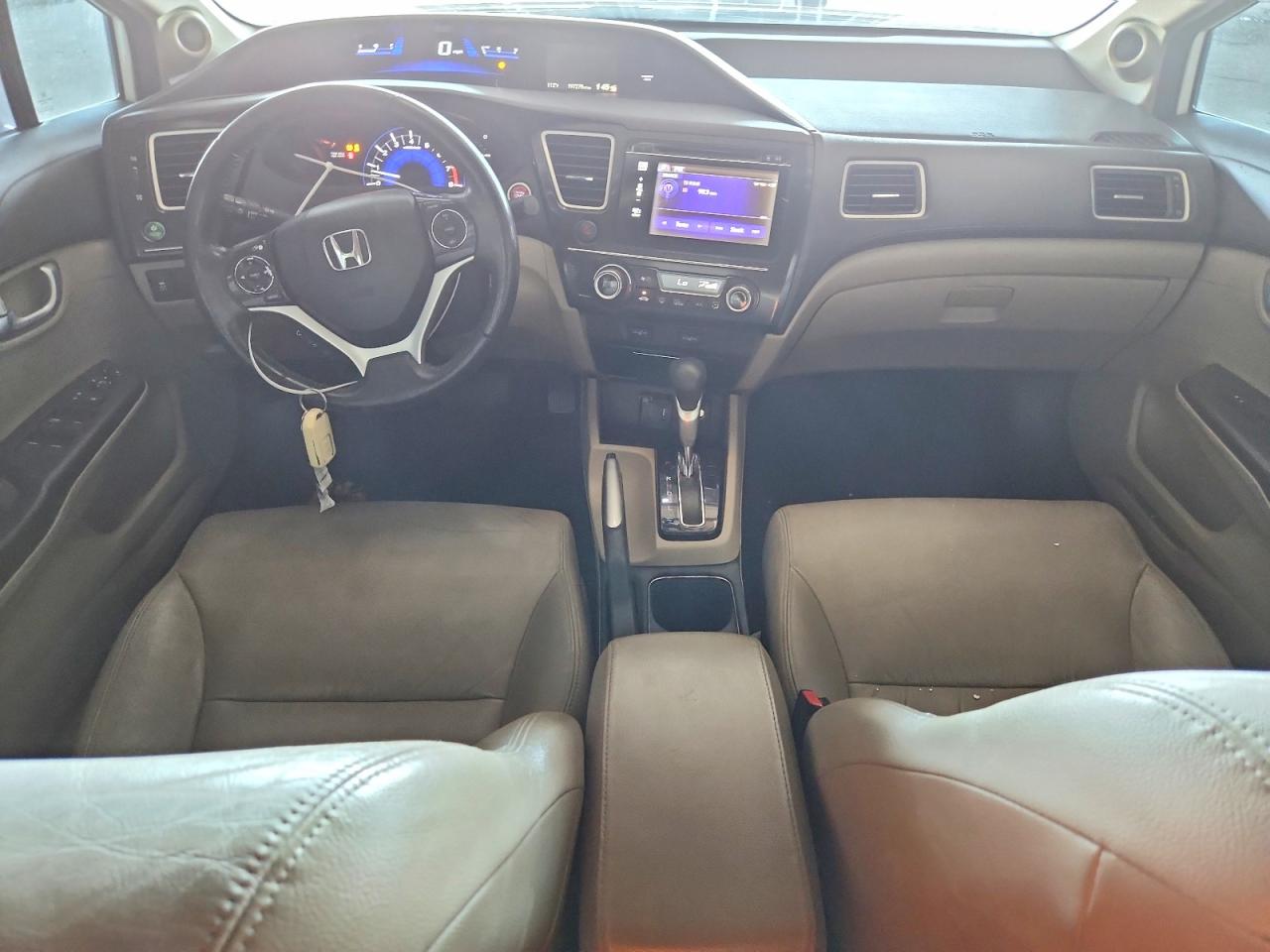 2014 Honda Civic Exl White vin: 19XFB2F95EE204233