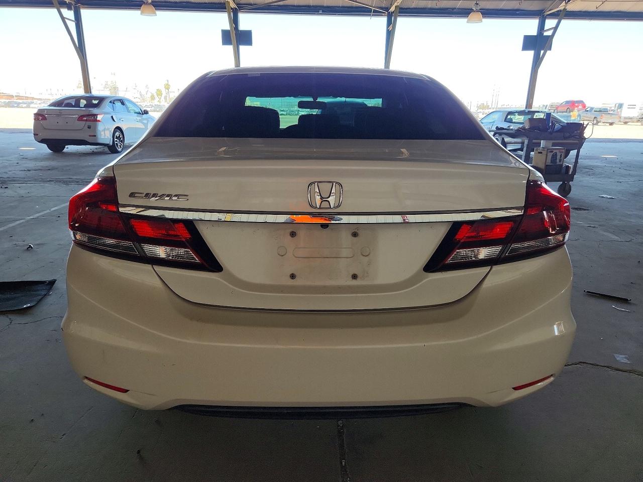 2014 Honda Civic Exl White vin: 19XFB2F95EE204233