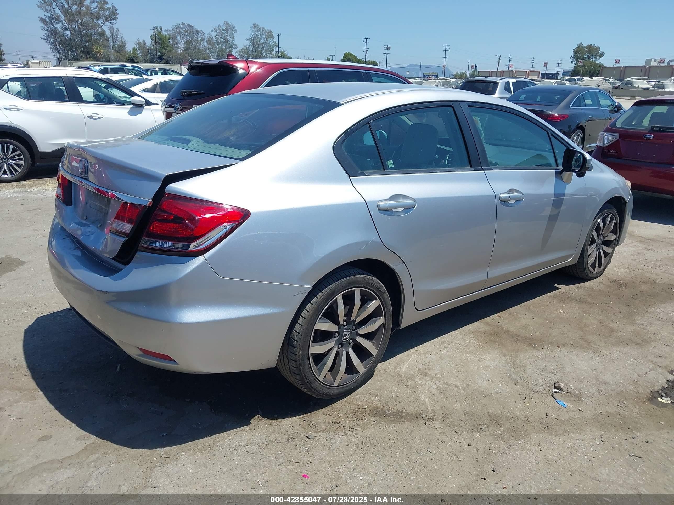 2014 Honda Civic Ex-l Серебряный vin: 19XFB2F95EE240522