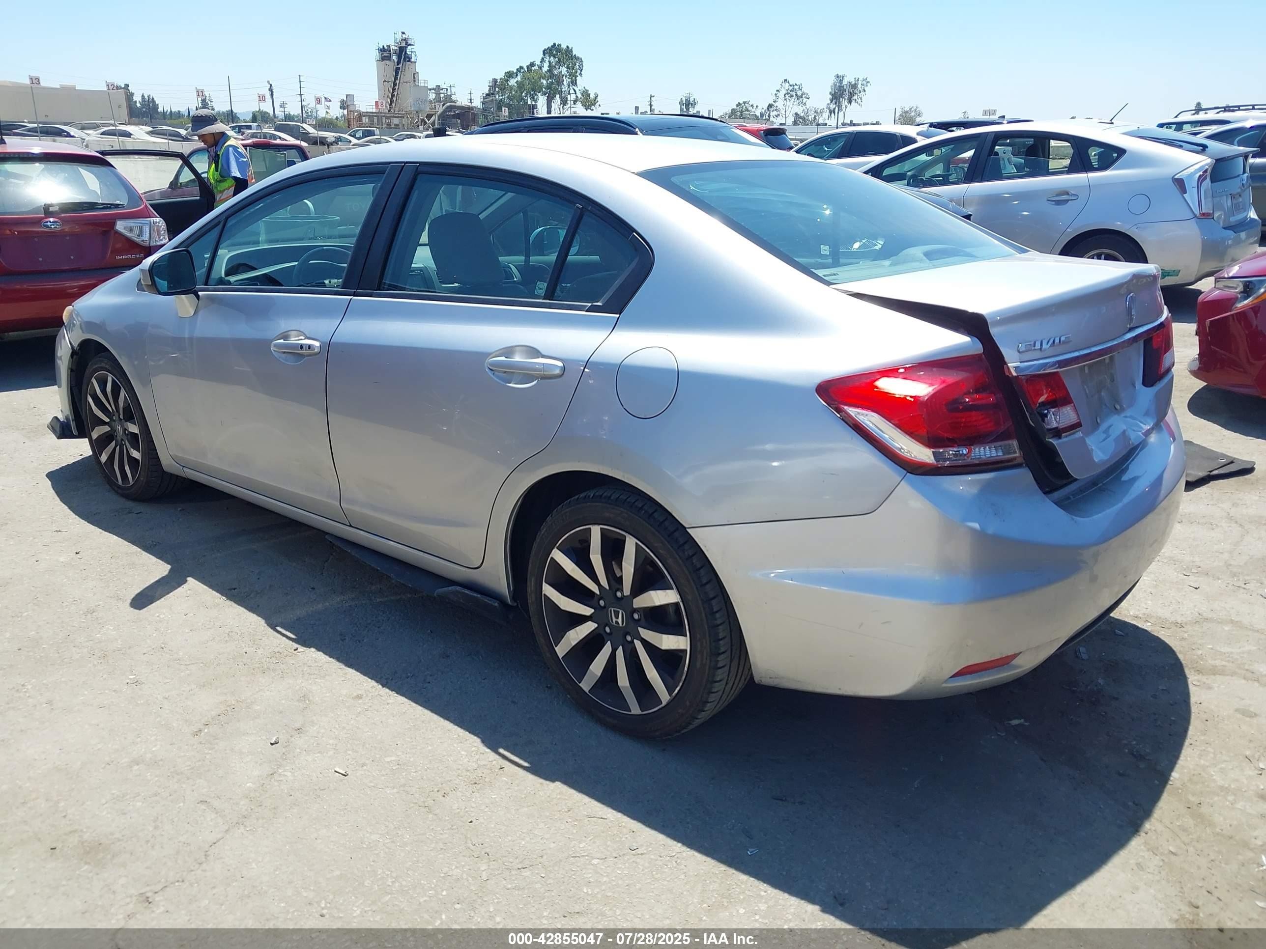 2014 Honda Civic Ex-l Серебряный vin: 19XFB2F95EE240522