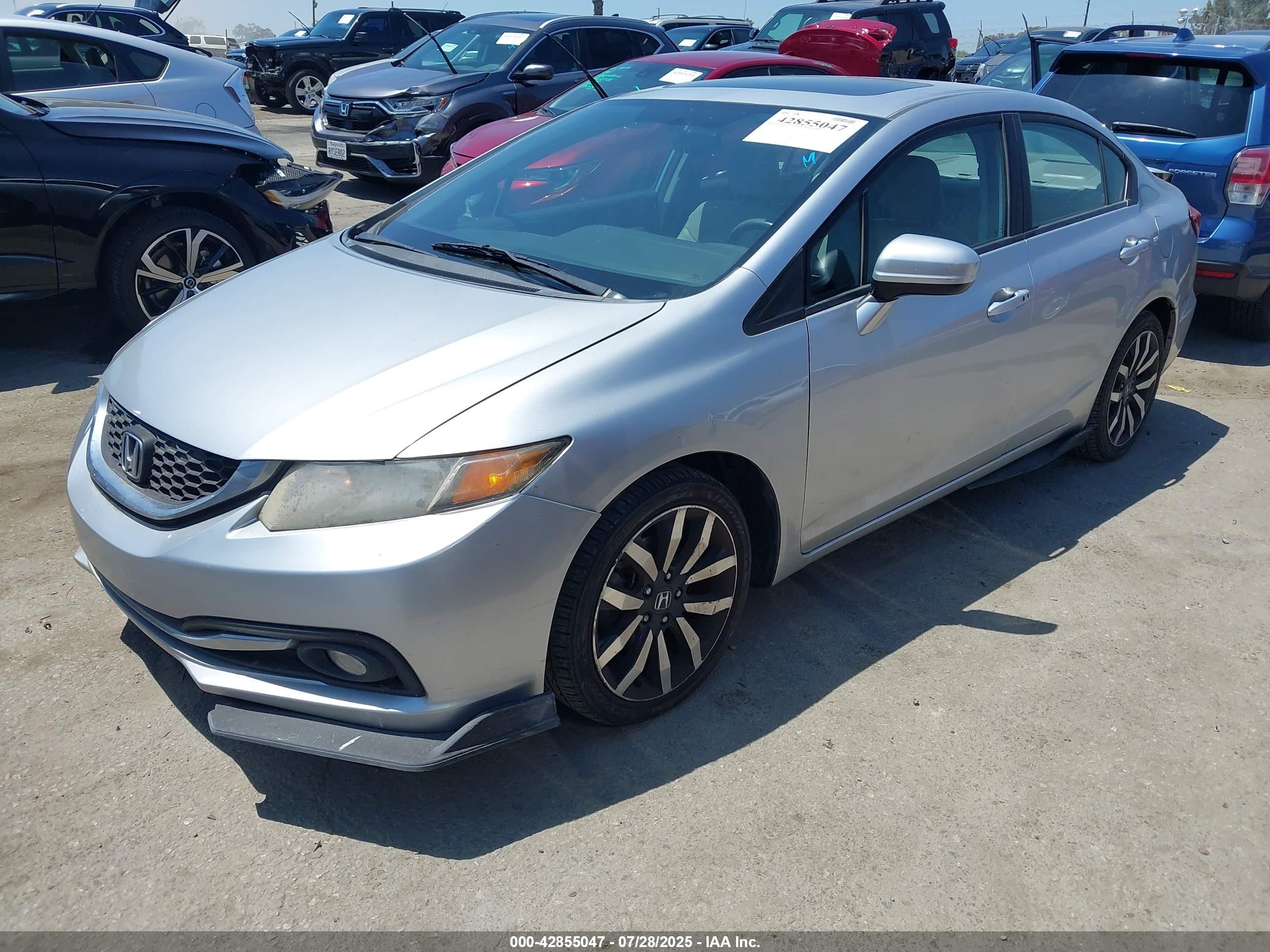 2014 Honda Civic Ex-l Серебряный vin: 19XFB2F95EE240522