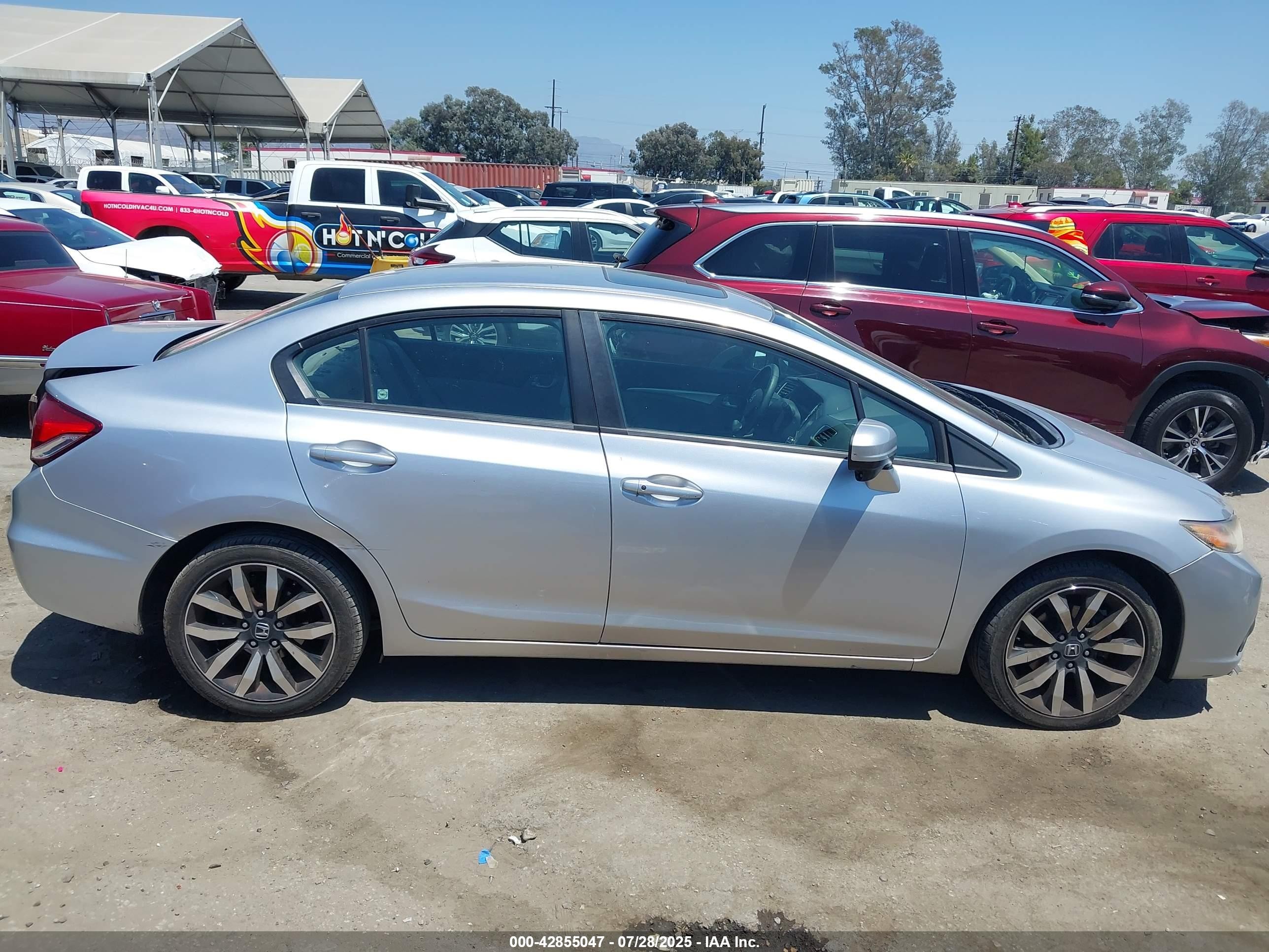 2014 Honda Civic Ex-l Серебряный vin: 19XFB2F95EE240522