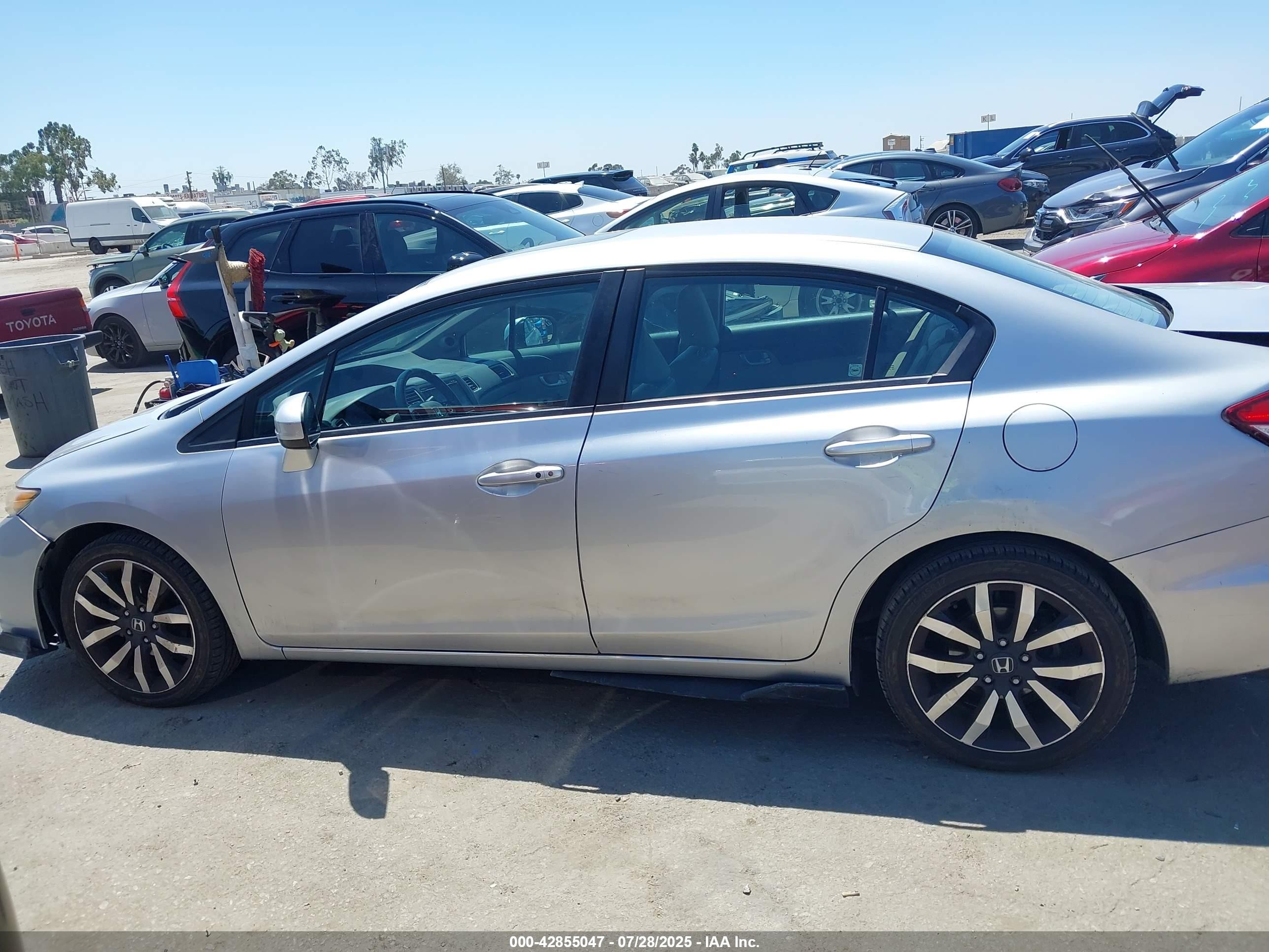 2014 Honda Civic Ex-l Серебряный vin: 19XFB2F95EE240522