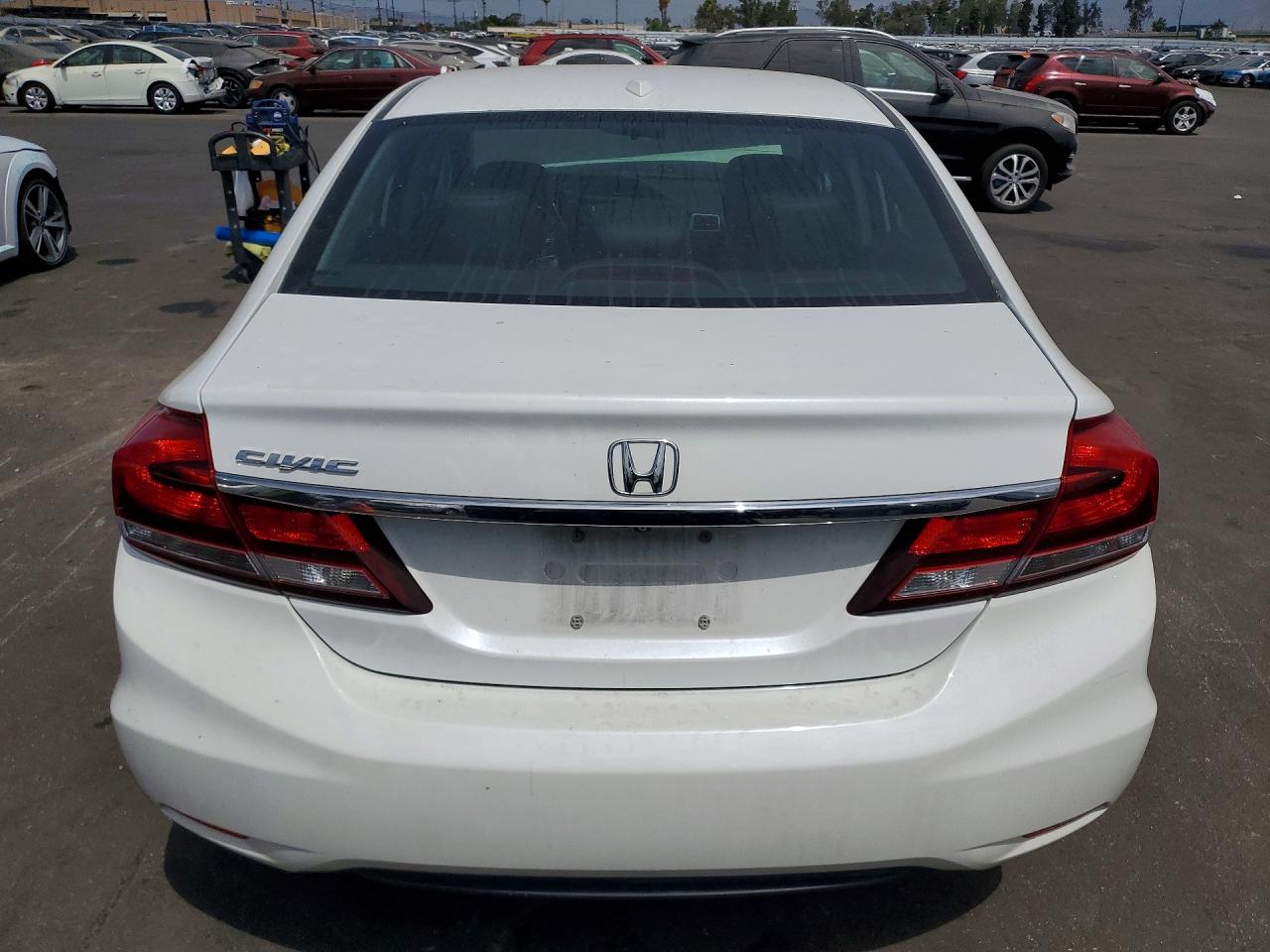 2014 Honda Civic Exl White vin: 19XFB2F95EE243808
