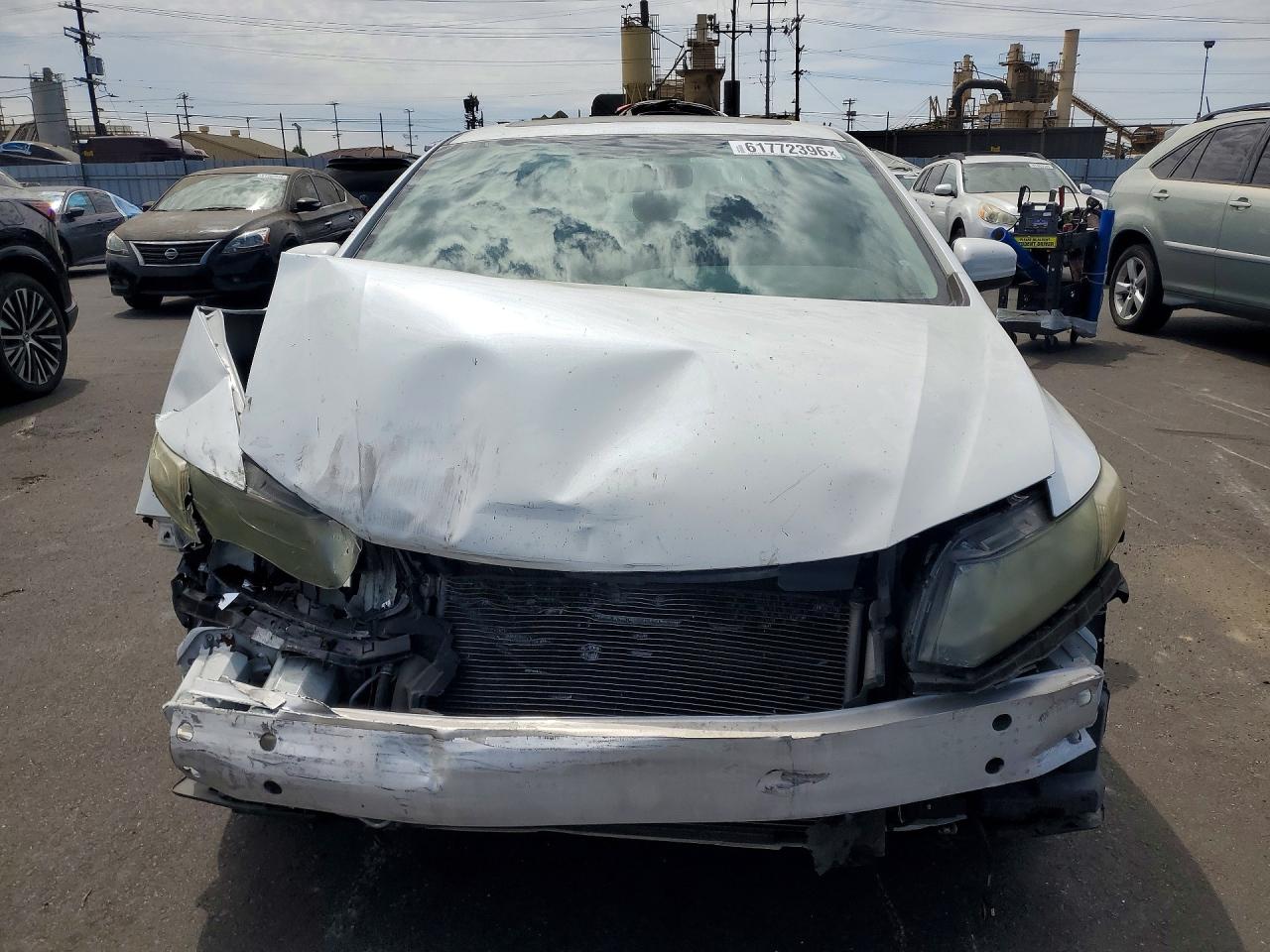 2014 Honda Civic Exl White vin: 19XFB2F95EE243808