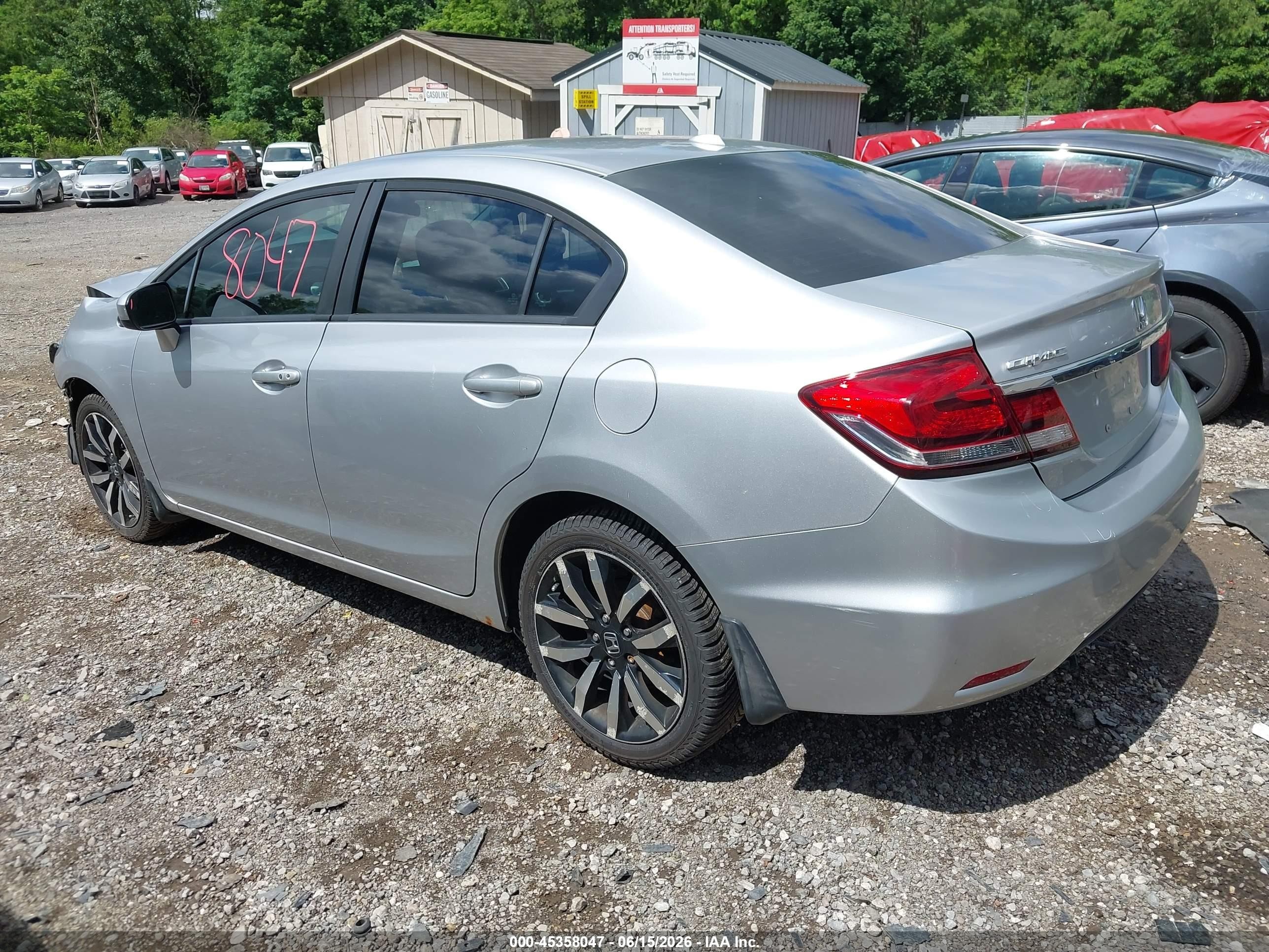 2014 Honda Civic Ex-l Silver vin: 19XFB2F95EE253707