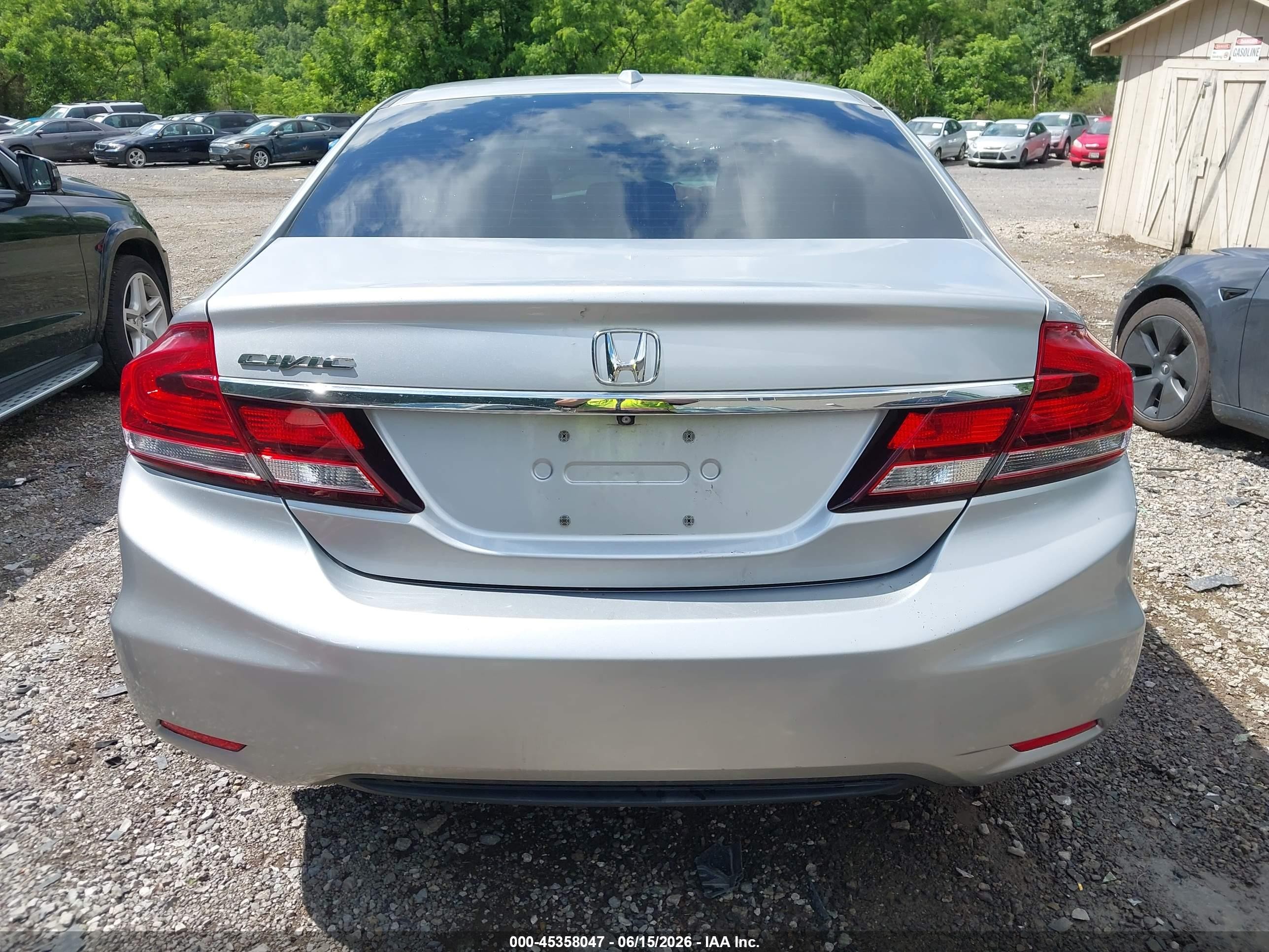 2014 Honda Civic Ex-l Silver vin: 19XFB2F95EE253707