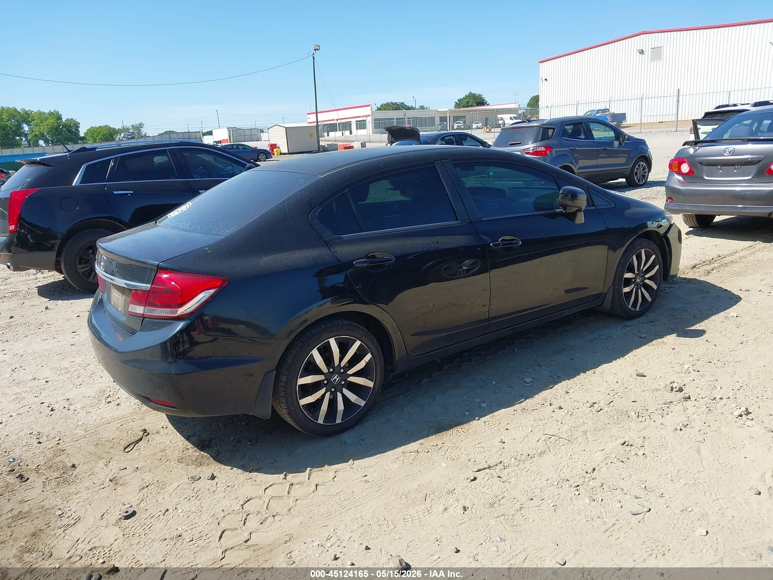 2015 Honda Civic Ex-l Black vin: 19XFB2F95FE010254