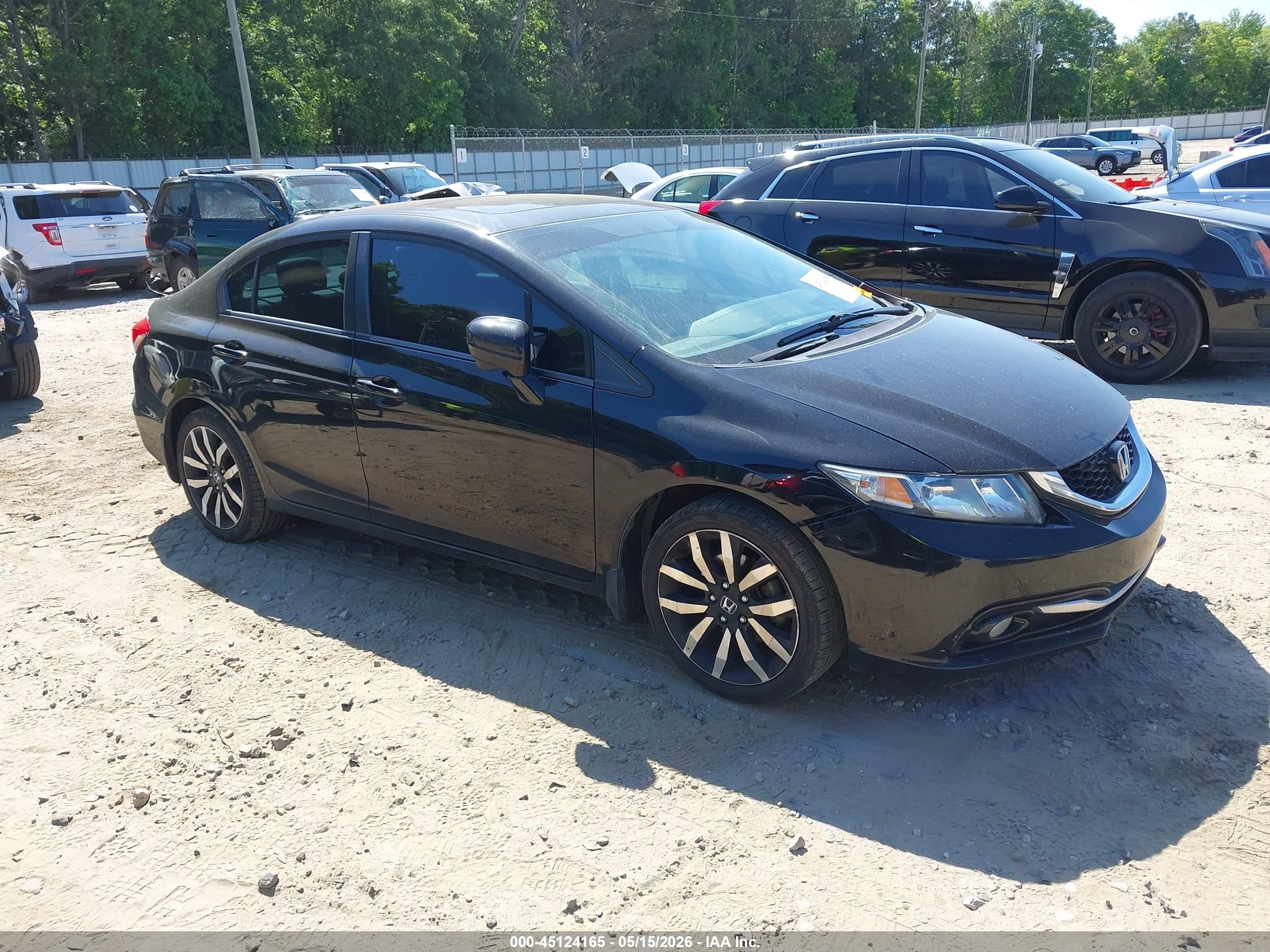 2015 Honda Civic Ex-l Black vin: 19XFB2F95FE010254