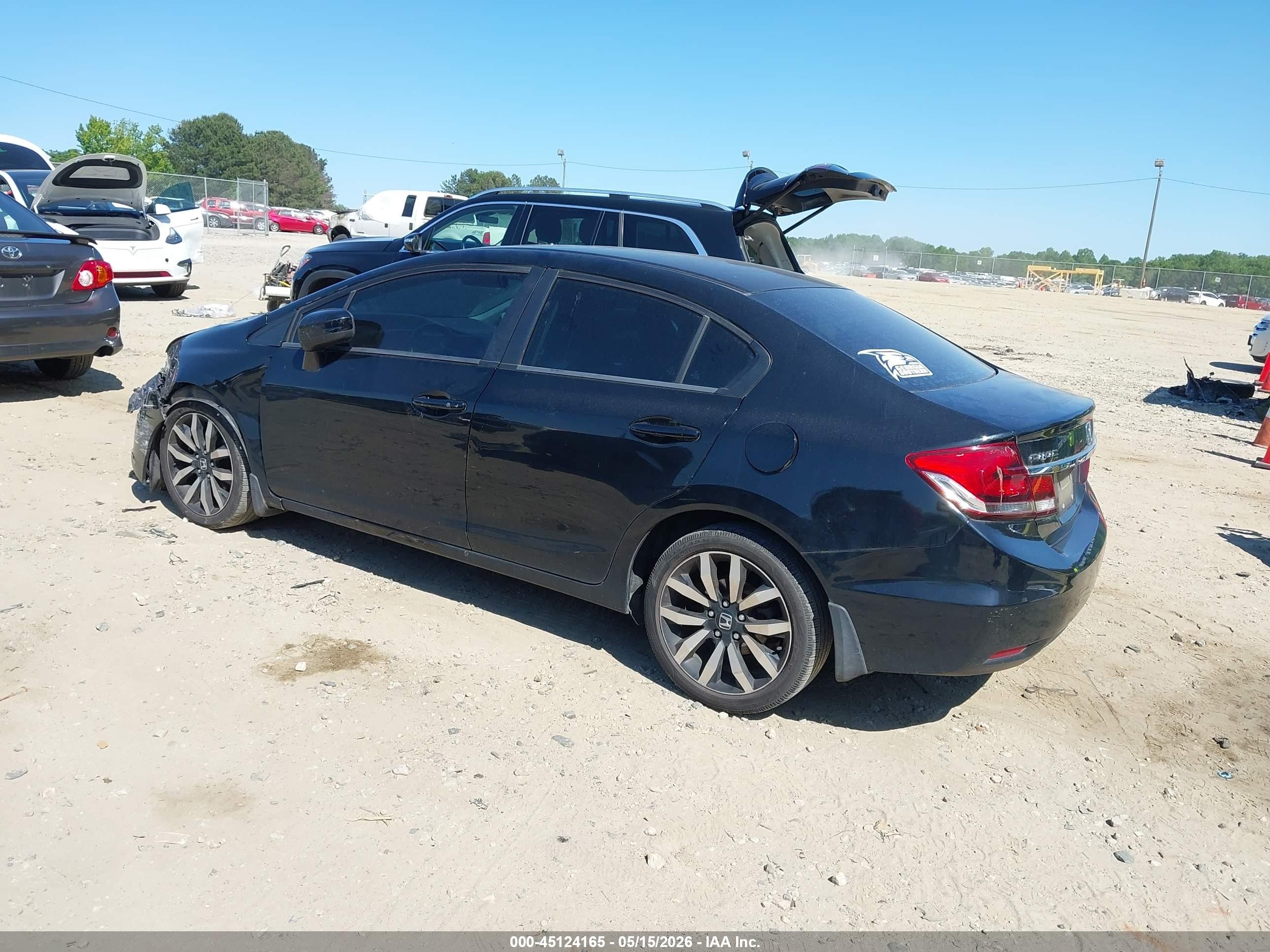 2015 Honda Civic Ex-l Black vin: 19XFB2F95FE010254