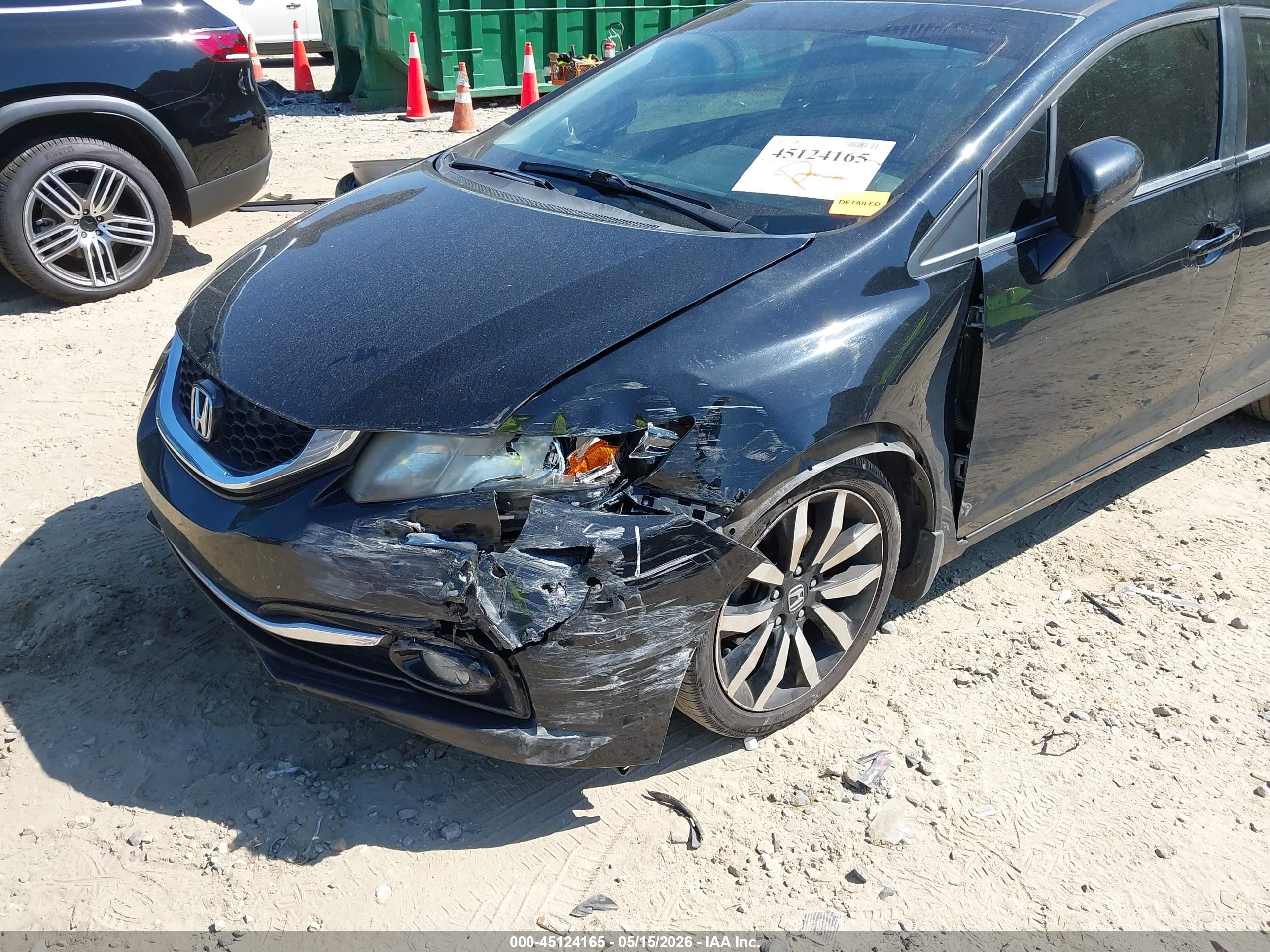 2015 Honda Civic Ex-l Black vin: 19XFB2F95FE010254