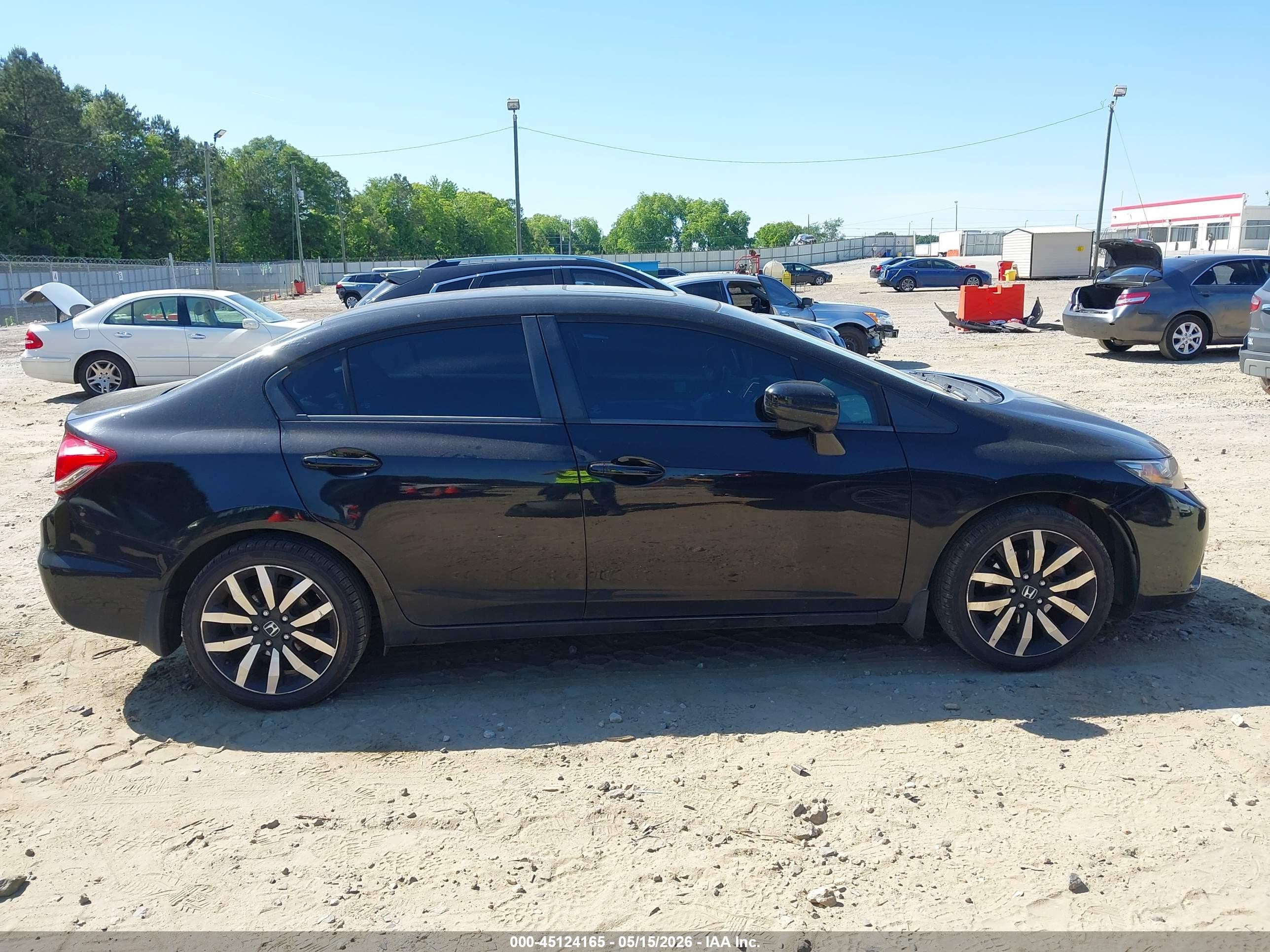 2015 Honda Civic Ex-l Black vin: 19XFB2F95FE010254