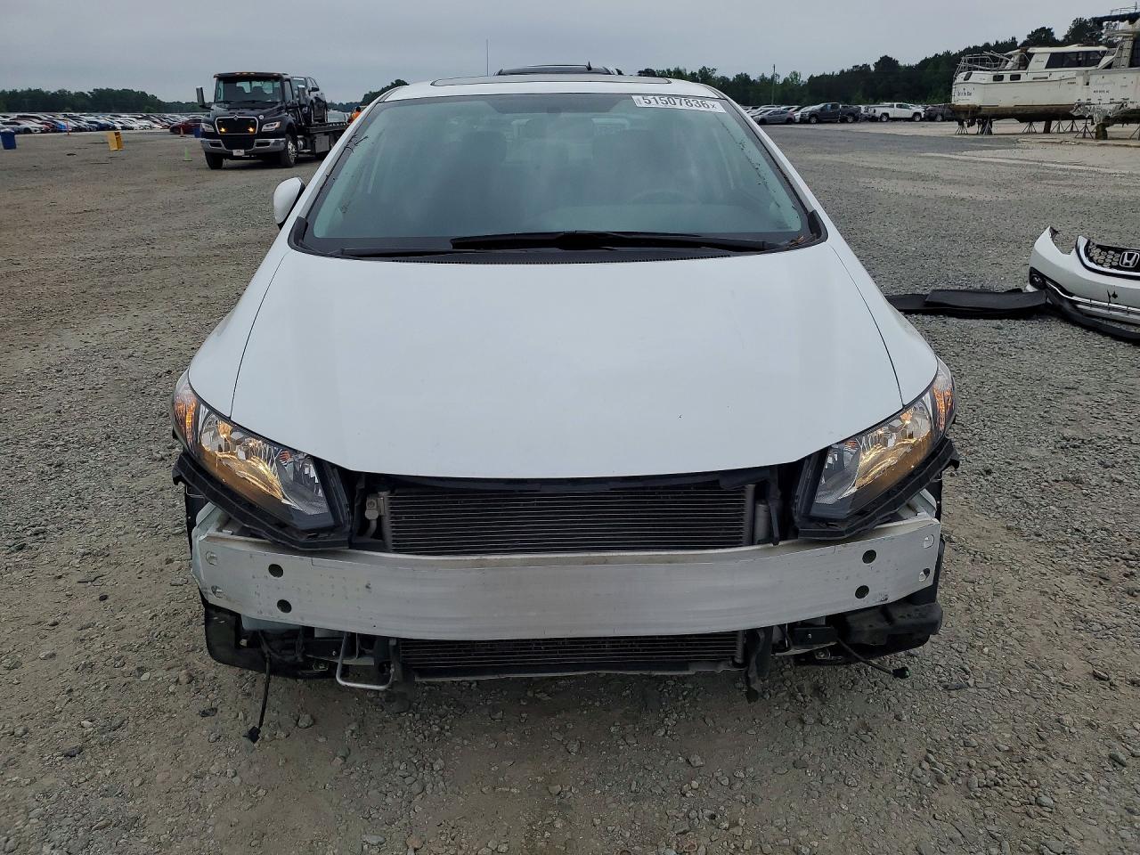 2015 Honda Civic Exl White vin: 19XFB2F95FE013882