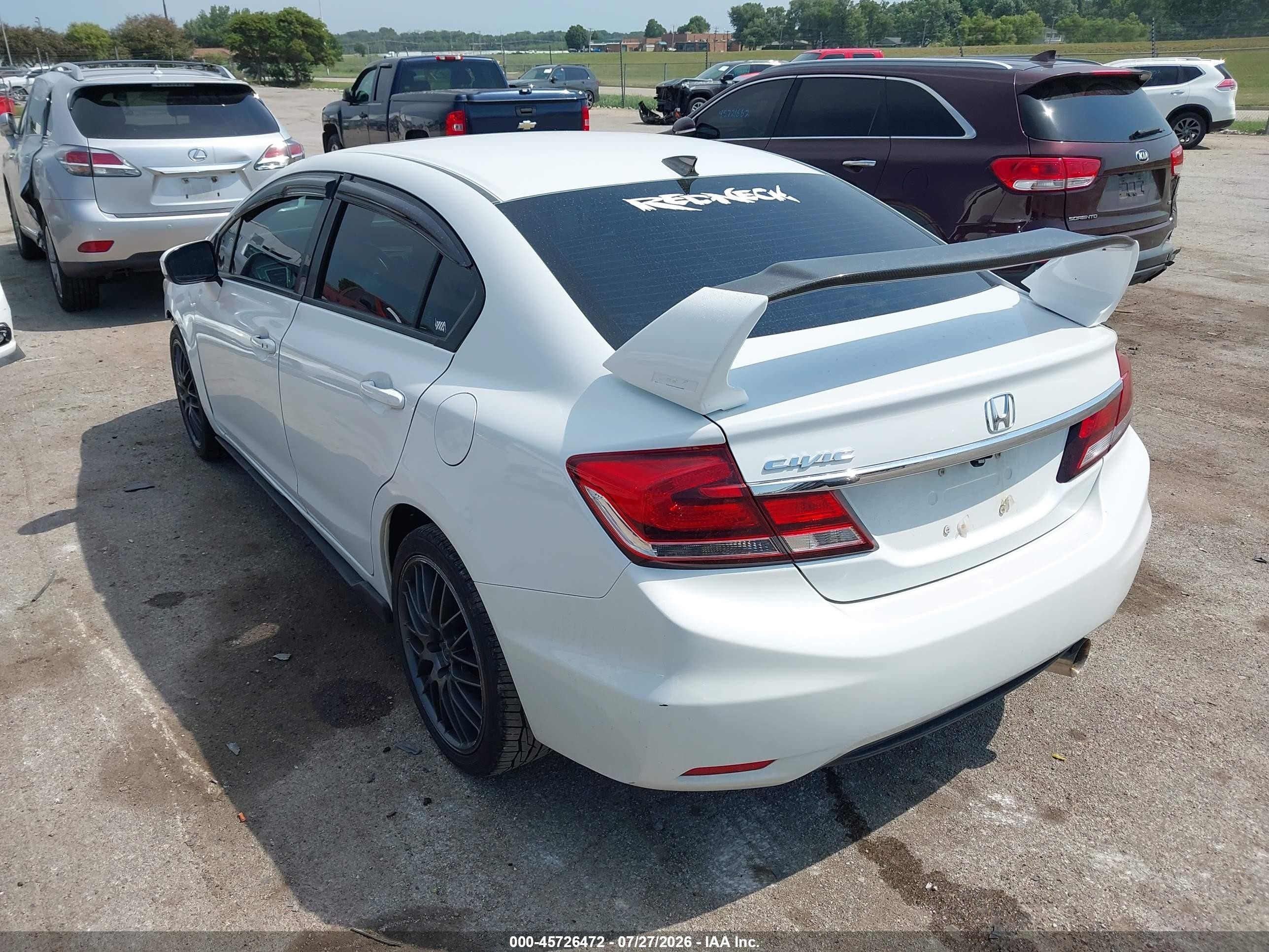 2015 Honda Civic Ex-l White vin: 19XFB2F95FE016295