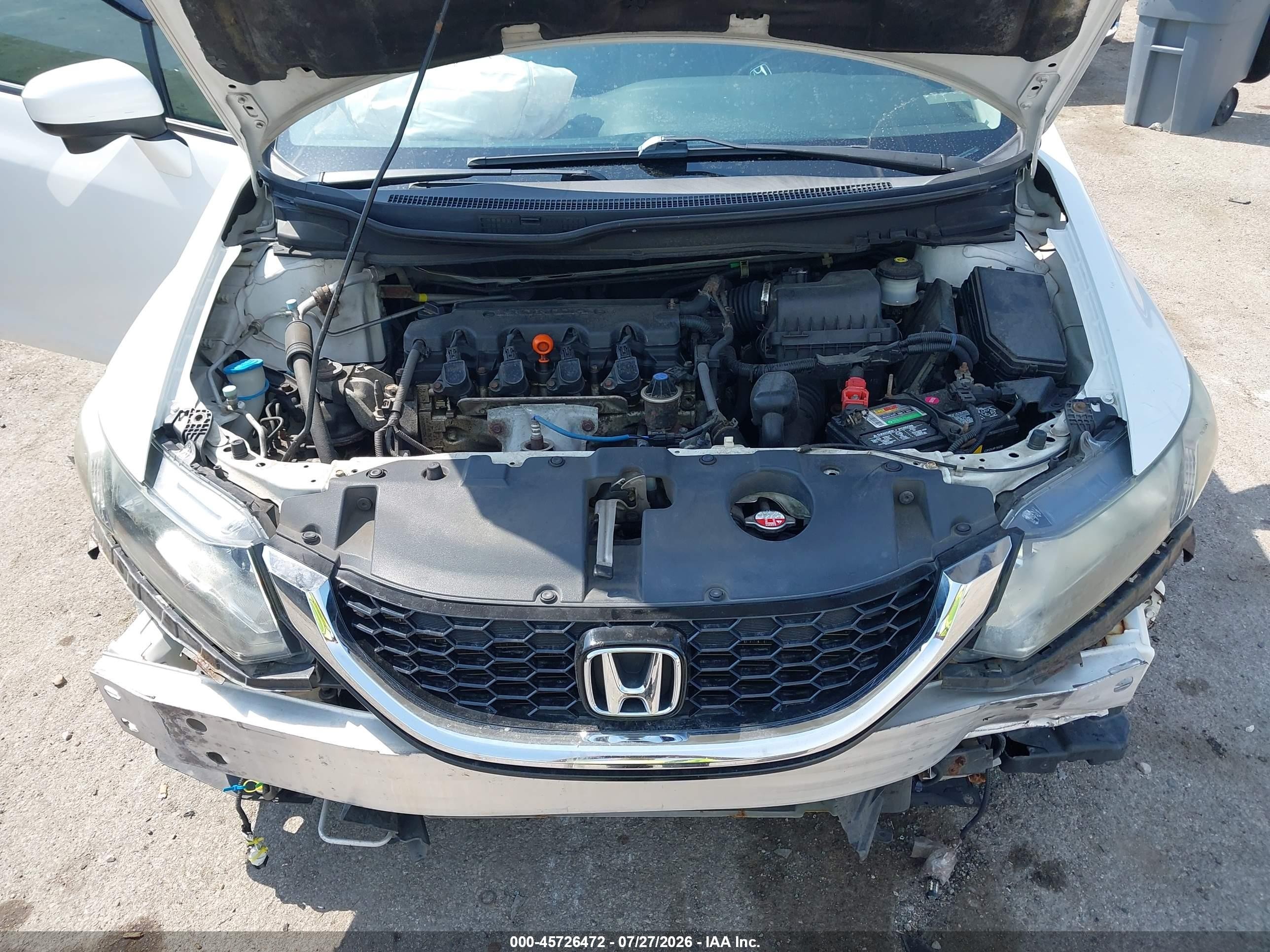 2015 Honda Civic Ex-l White vin: 19XFB2F95FE016295