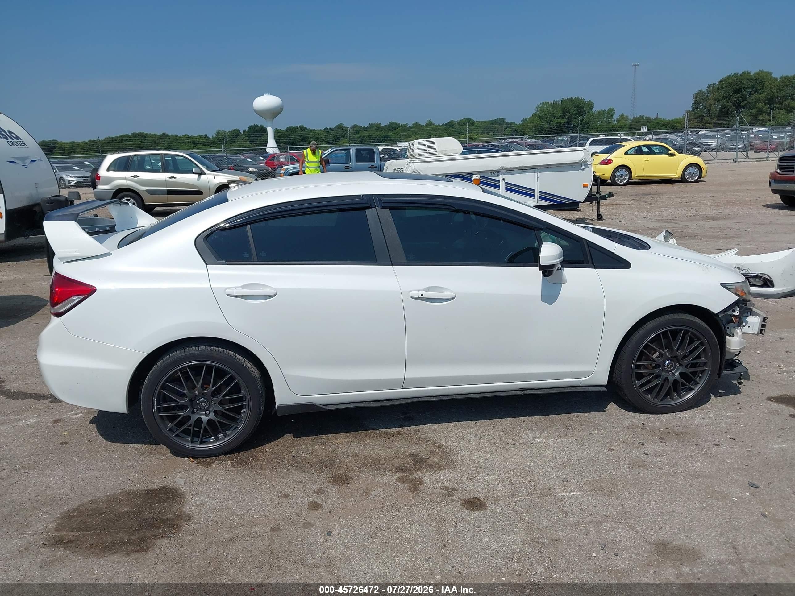 2015 Honda Civic Ex-l White vin: 19XFB2F95FE016295